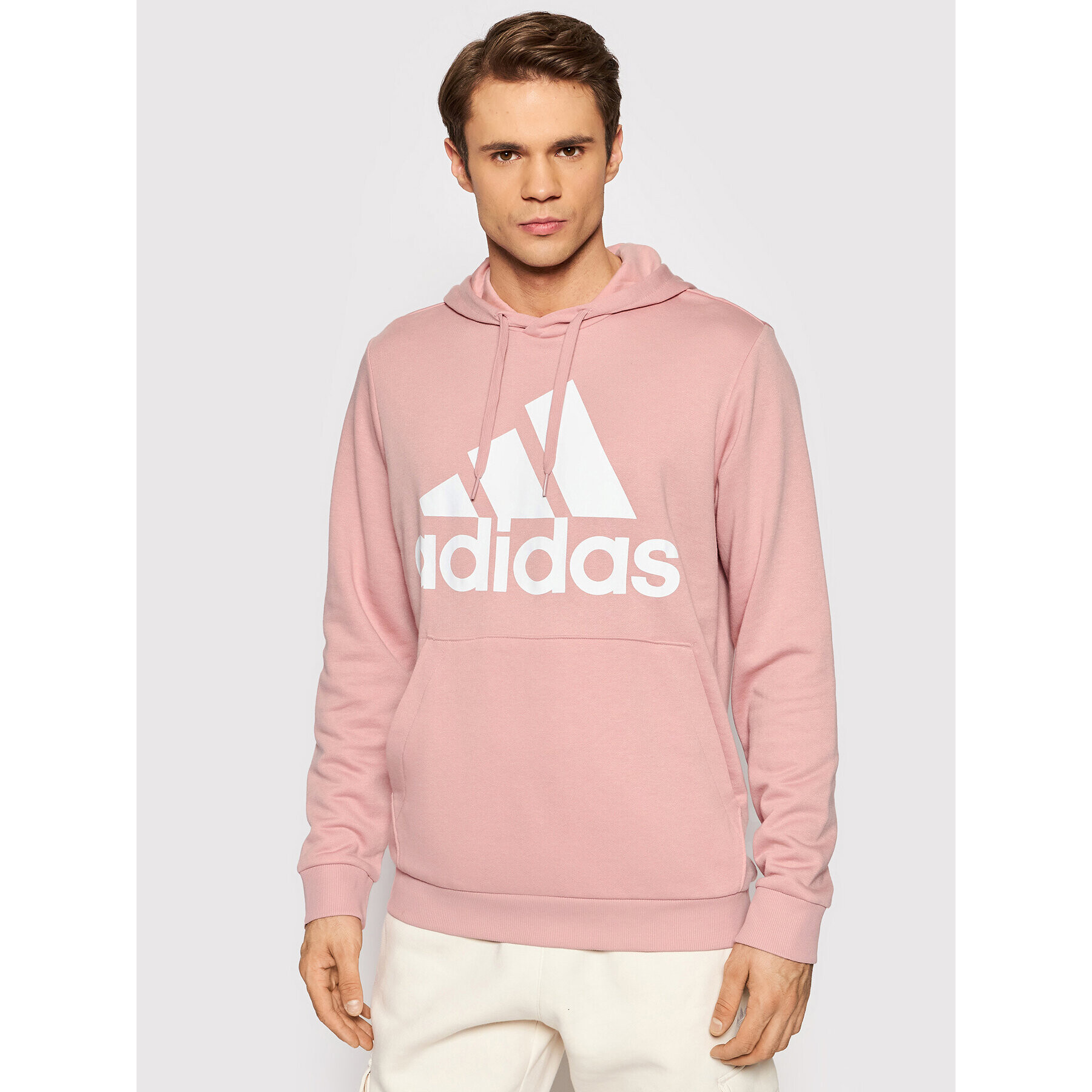 adidas Суитшърт Essentials Big Logo HE4560 Розов Regular Fit - Pepit.bg