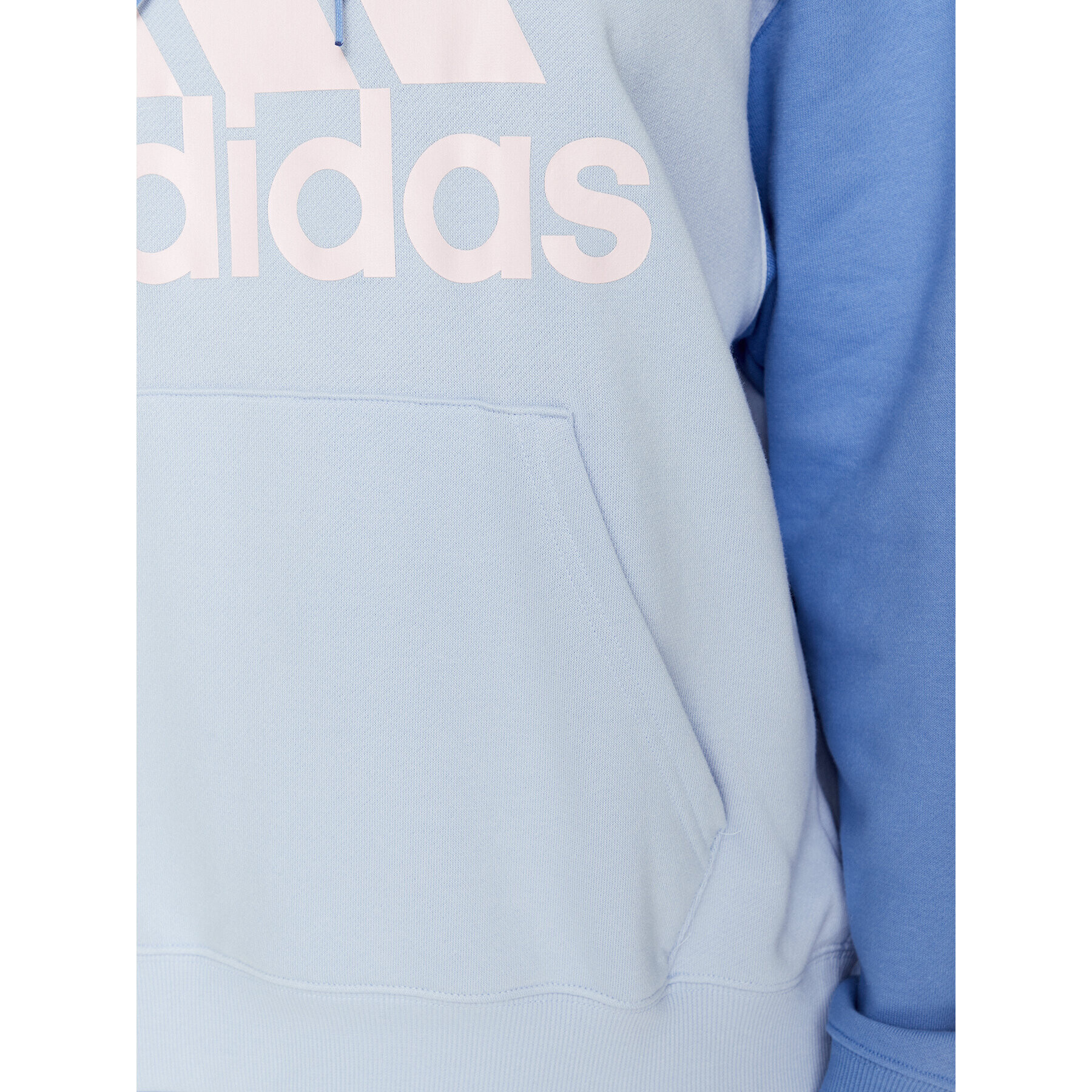 adidas Суитшърт Essentials Big Logo Oversized French Terry Hoodie IC9870 Син Loose Fit - Pepit.bg