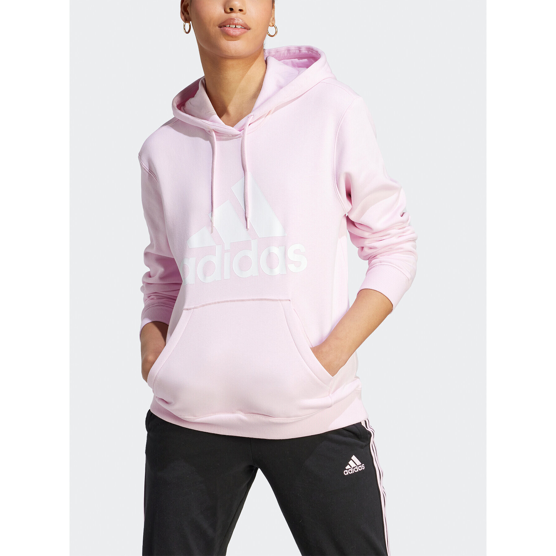 adidas Суитшърт Essentials Big Logo Regular IM0255 Розов Regular Fit - Pepit.bg