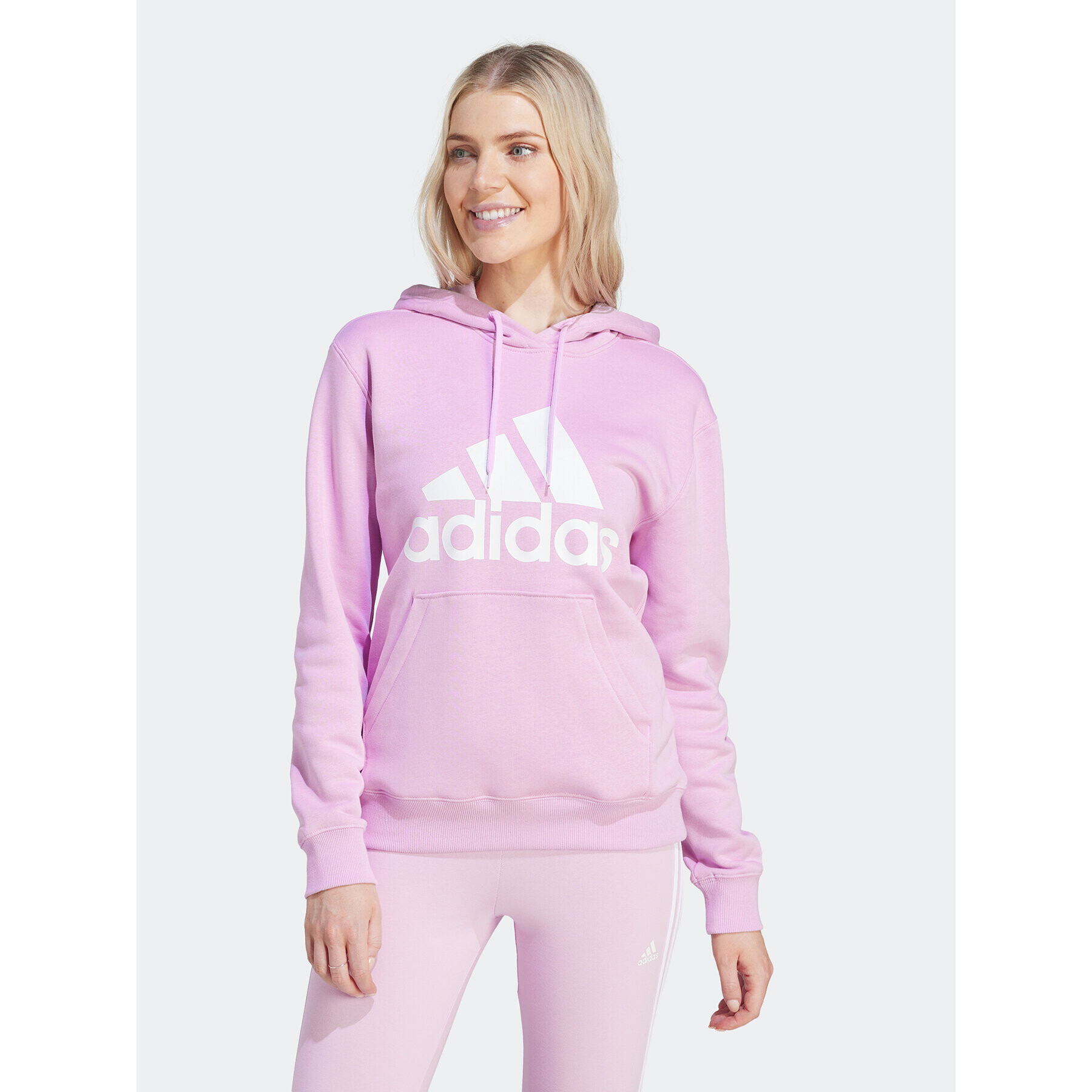 adidas Суитшърт Essentials Big Logo Regular IM0260 Розов Regular Fit - Pepit.bg