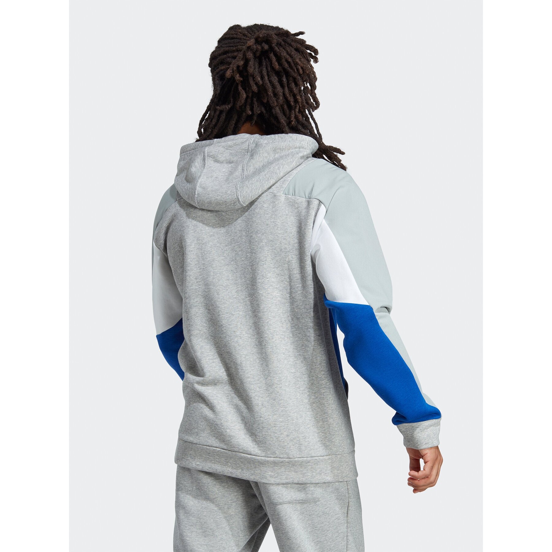 adidas Суитшърт Essentials Colorblock Hoodie HY5930 Сив Regular Fit - Pepit.bg