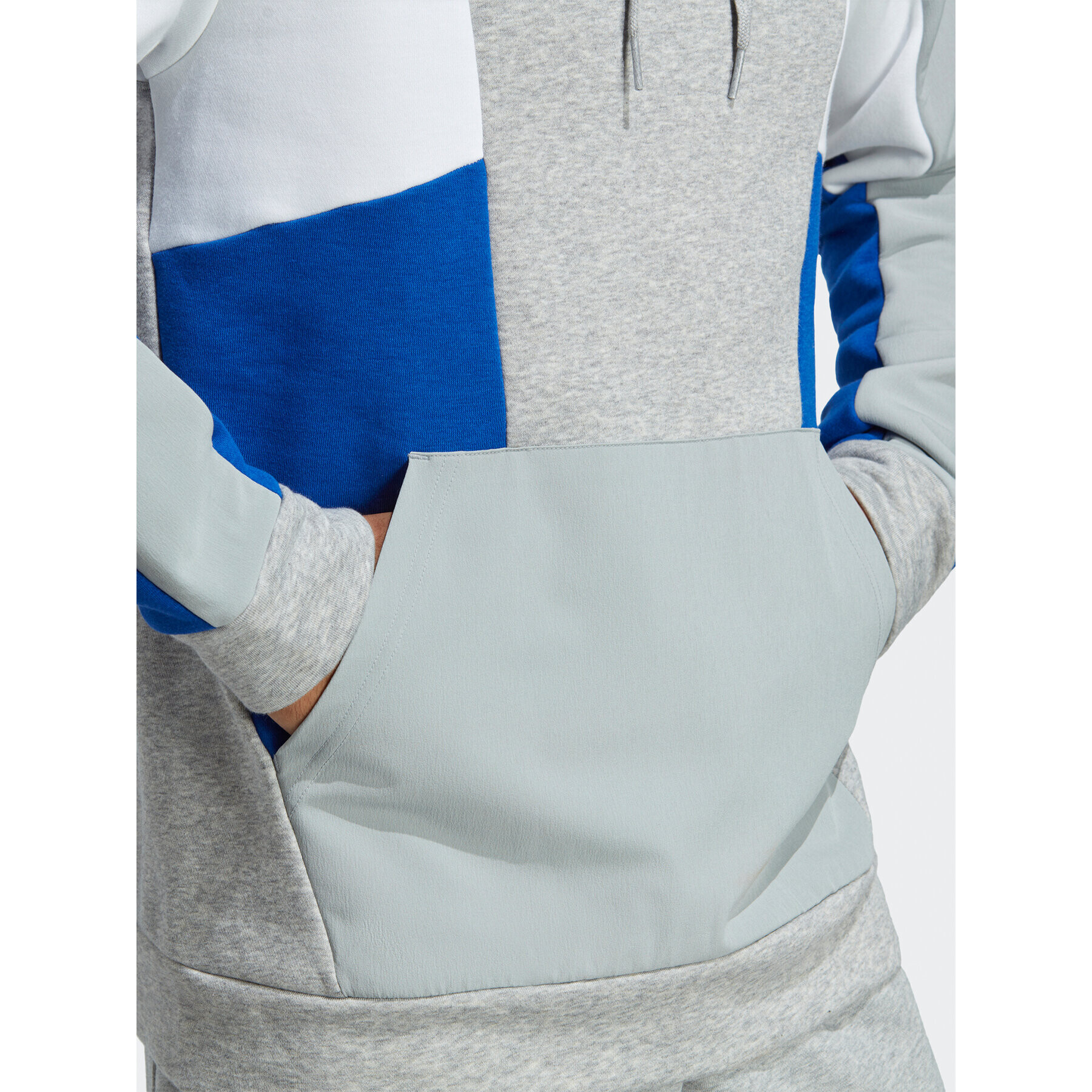 adidas Суитшърт Essentials Colorblock Hoodie HY5930 Сив Regular Fit - Pepit.bg