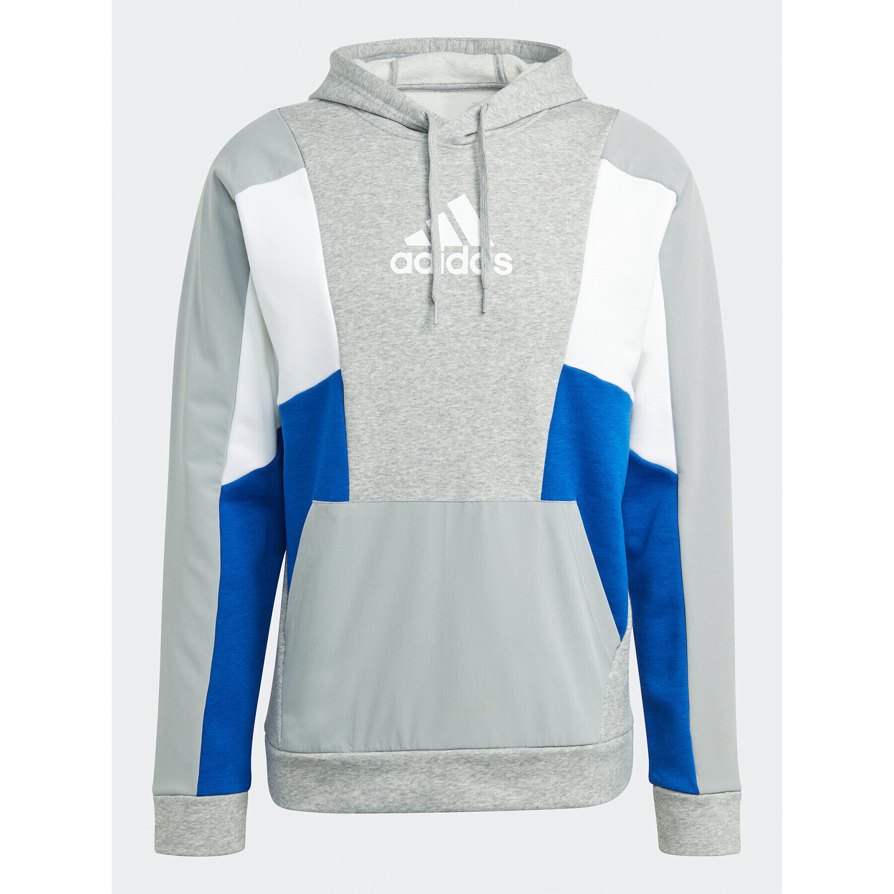 adidas Суитшърт Essentials Colorblock Hoodie HY5930 Сив Regular Fit - Pepit.bg