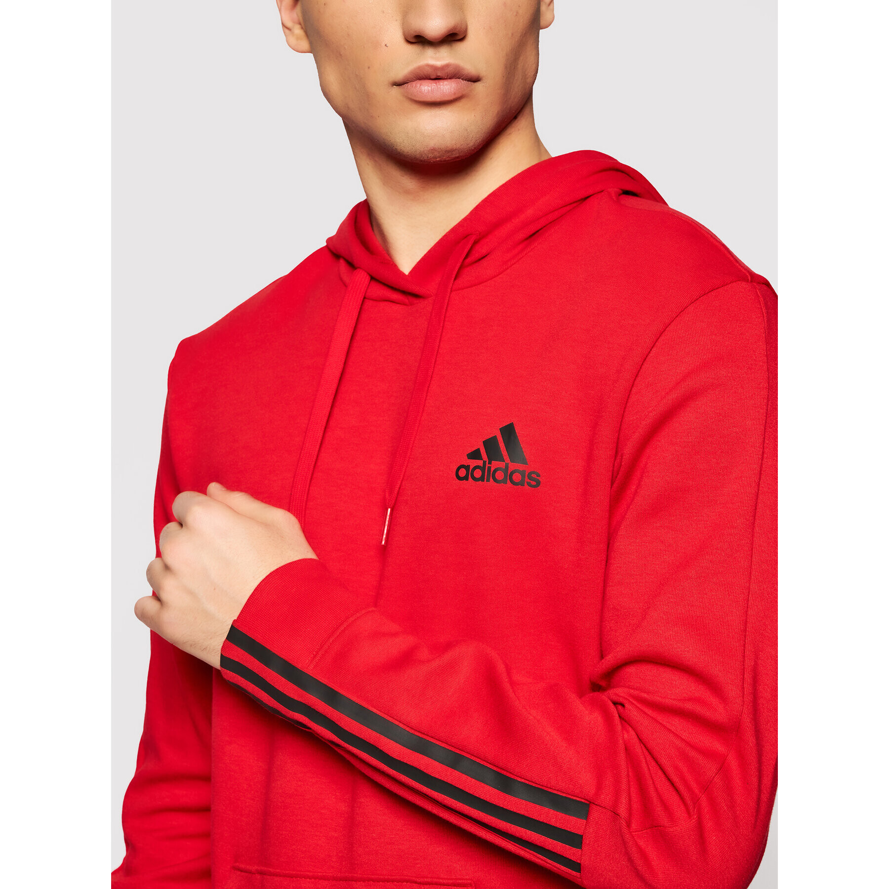 adidas Performance Суитшърт Essentials Double Knit GP8599 Червен Regular Fit - Pepit.bg