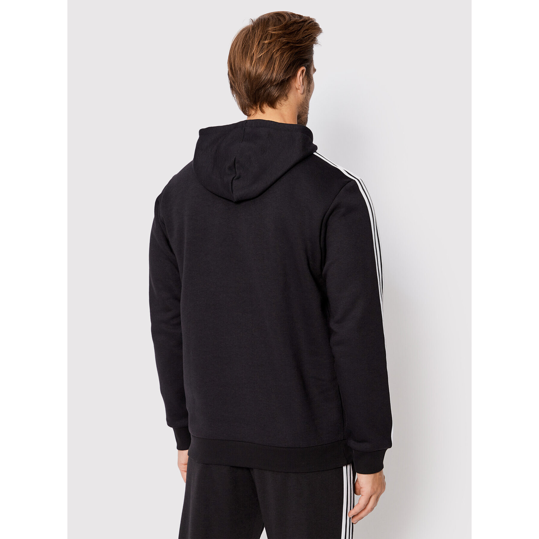 adidas Суитшърт Essentials Fleece 3-Stripes GK9072 Черен Regular Fit - Pepit.bg