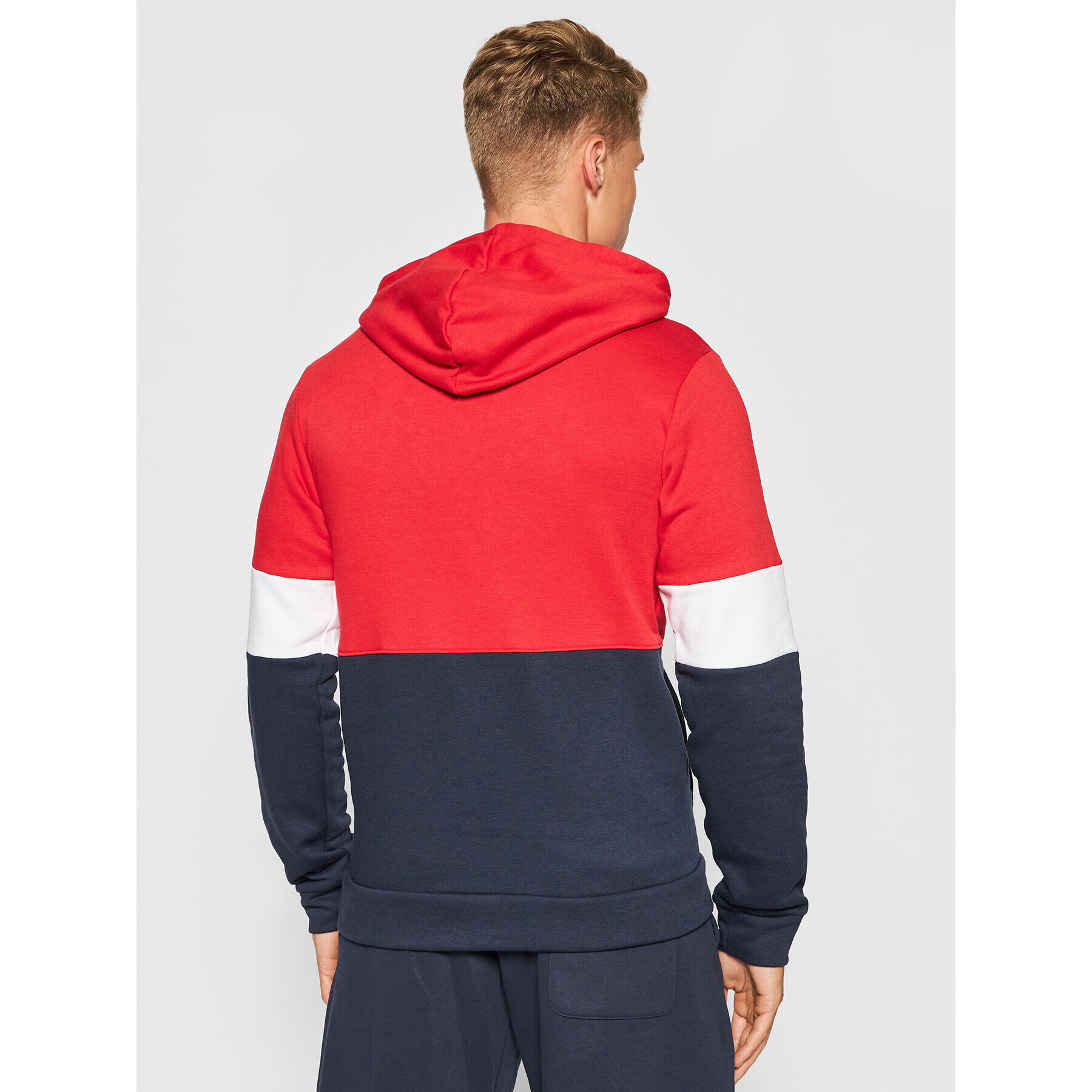 adidas Performance Суитшърт Essentials Fleece Colorblock H58980 Червен Regular Fit - Pepit.bg