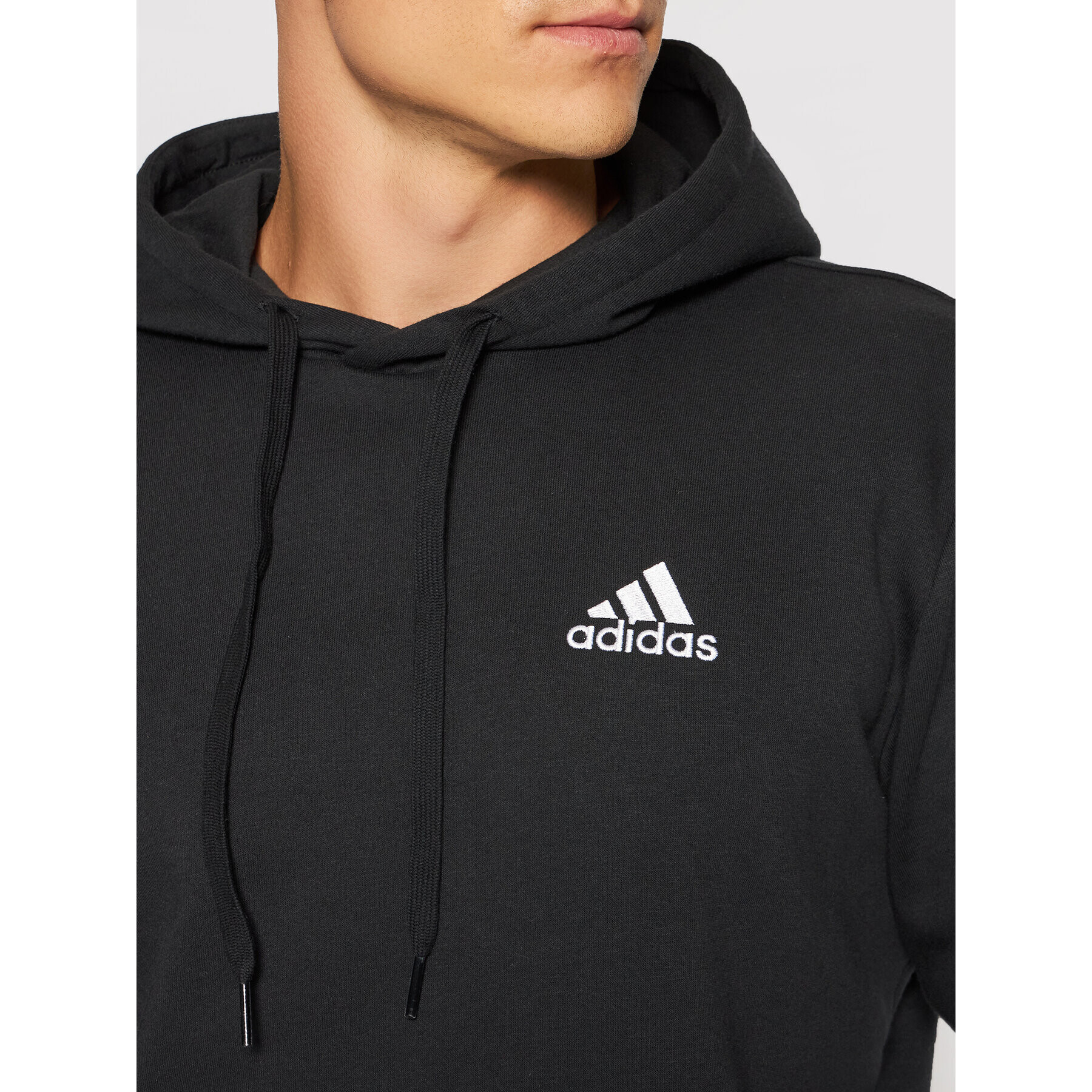 adidas Суитшърт Essentials Fleece GV5294 Черен Regular Fit - Pepit.bg