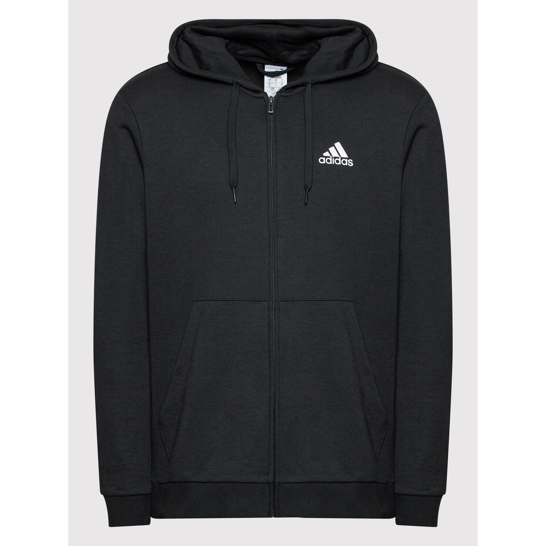 adidas Суитшърт Essentials French Terry Big Logo GK9044 Черен Regular Fit - Pepit.bg