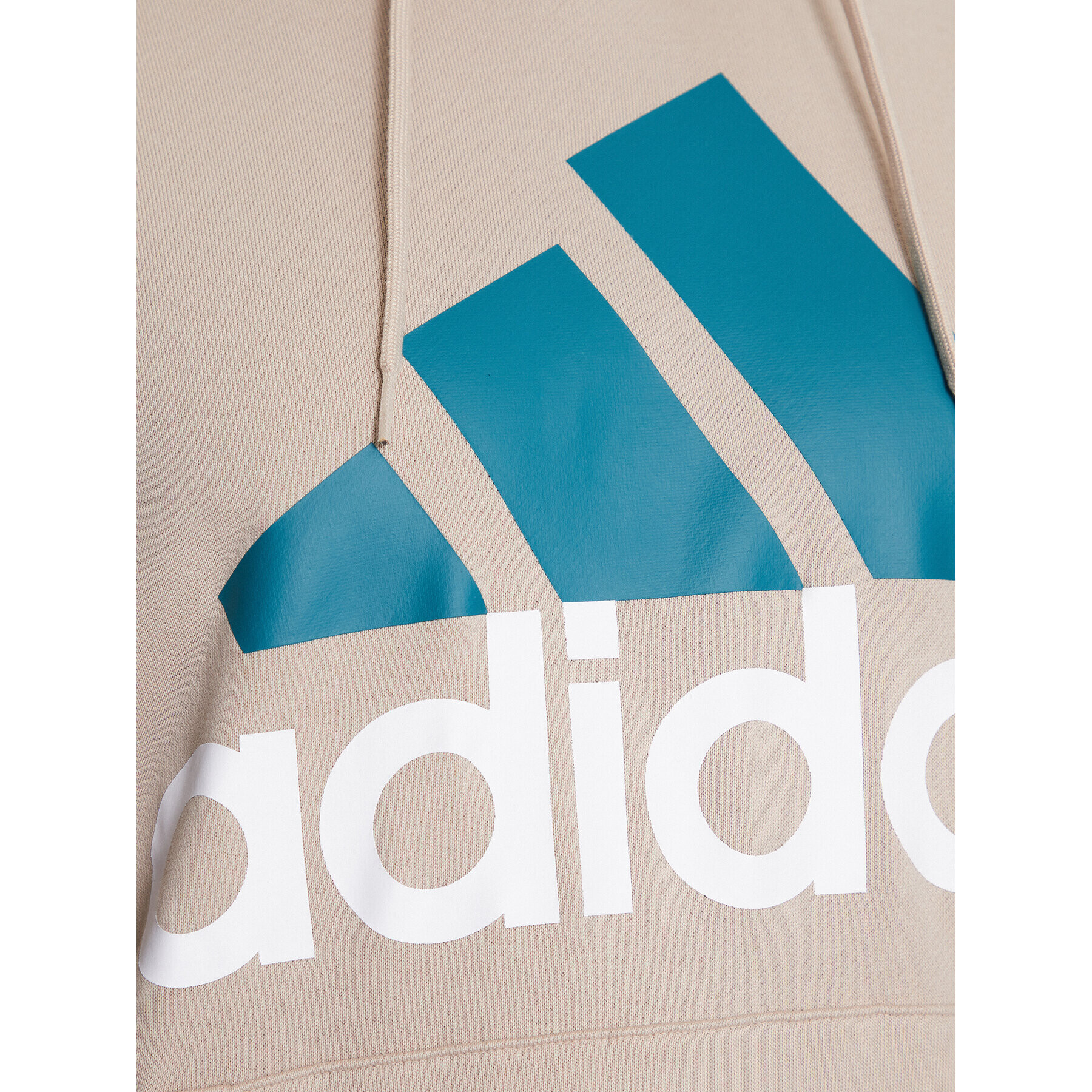 adidas Суитшърт Essentials French Terry Big Logo Hoodie IJ8584 Бежов Regular Fit - Pepit.bg