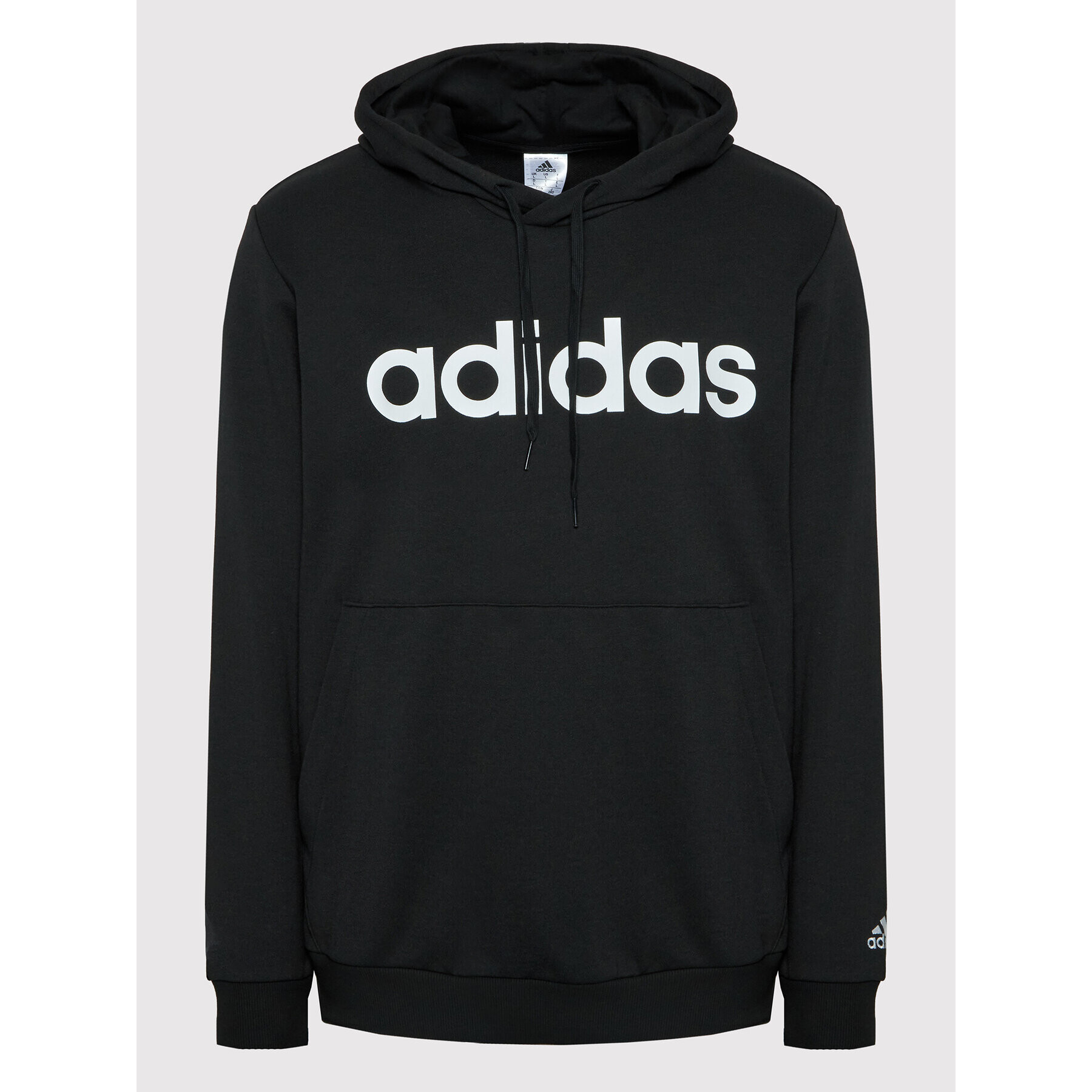 adidas Performance Суитшърт Essentials French Terry Linear Logo GK9064 Черен Regular Fit - Pepit.bg