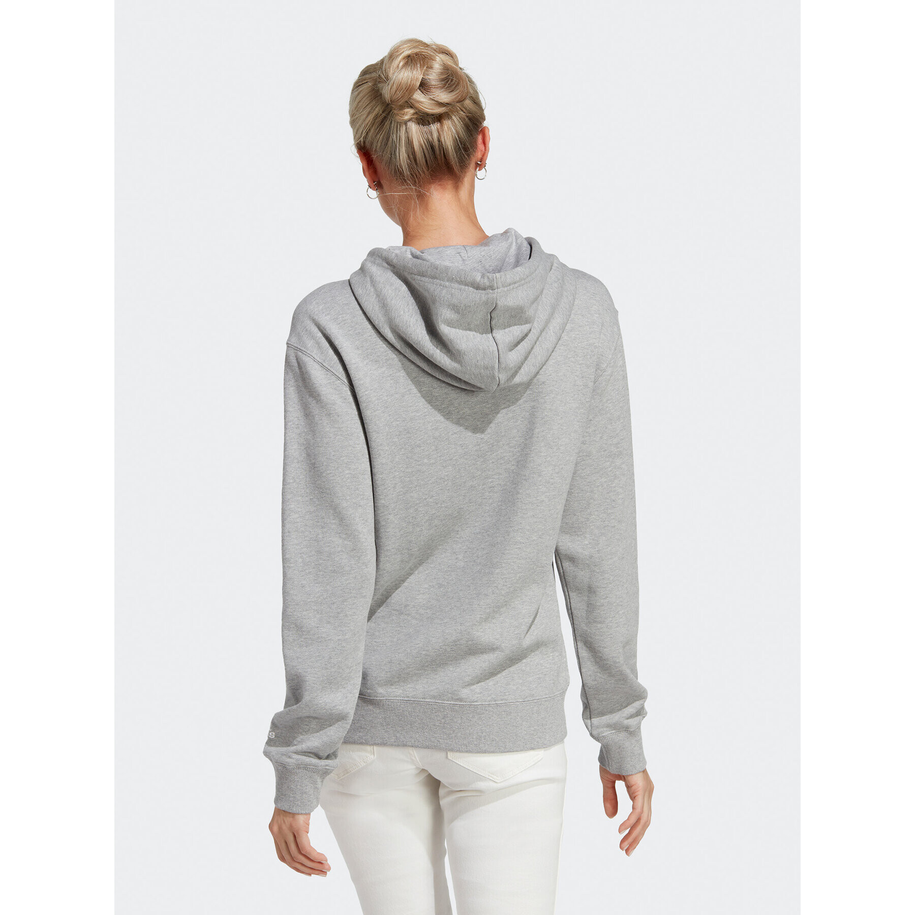 adidas Суитшърт Essentials Linear Hoodie IC6884 Сив Regular Fit - Pepit.bg