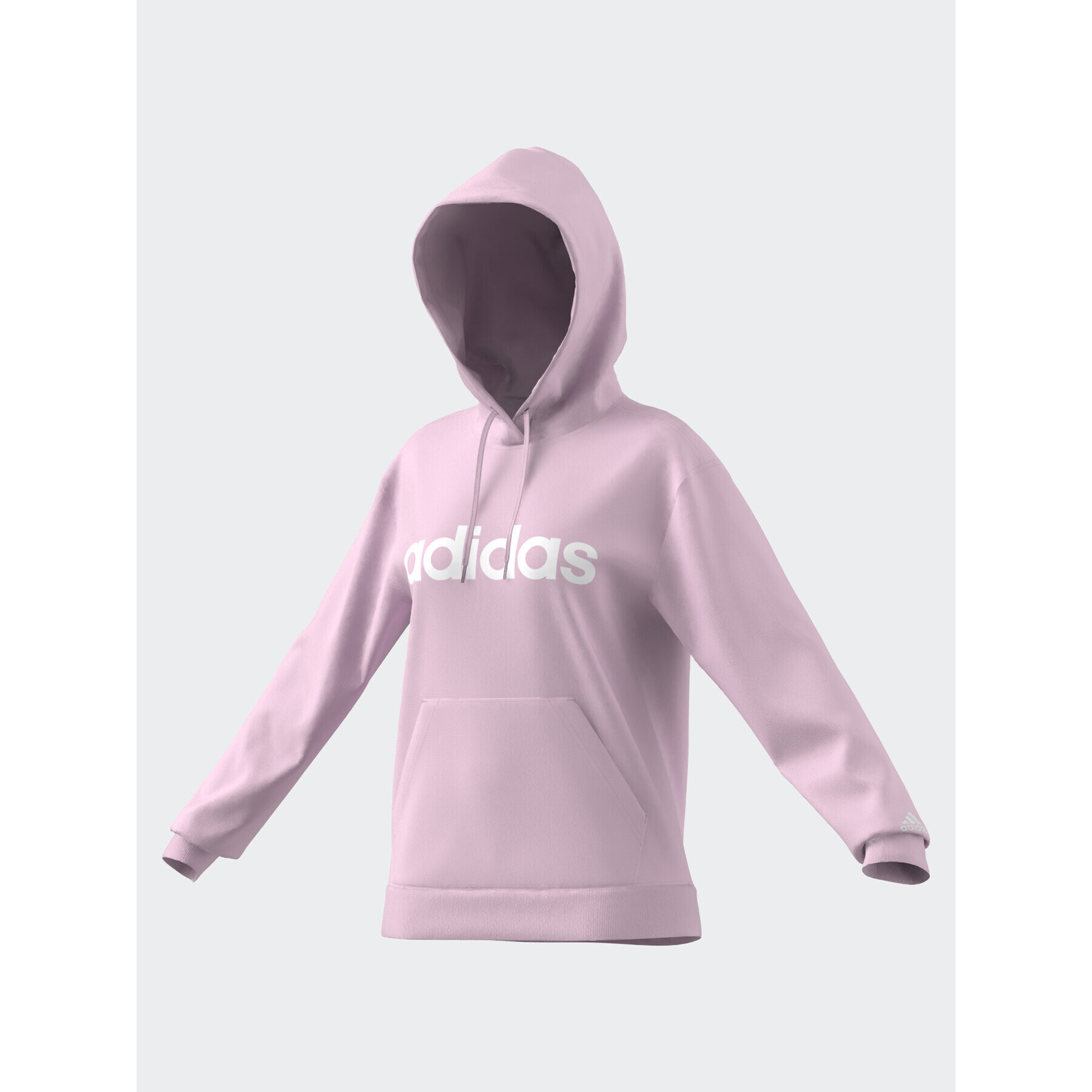 adidas Суитшърт Essentials Linear Hoodie IL3343 Розов Regular Fit - Pepit.bg