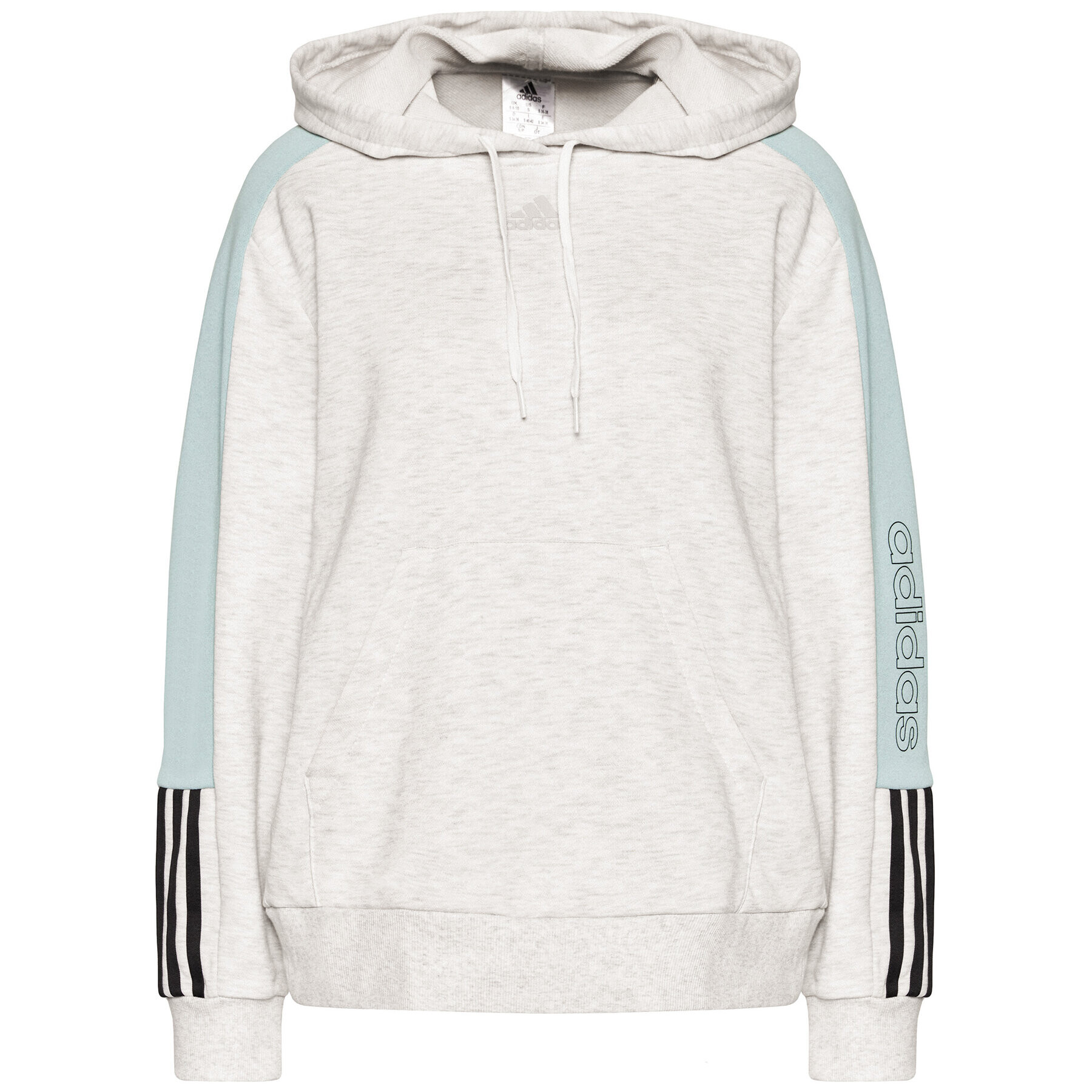 adidas Performance Суитшърт Essentials Logo Colorblock GL1445 Сив Regular Fit - Pepit.bg