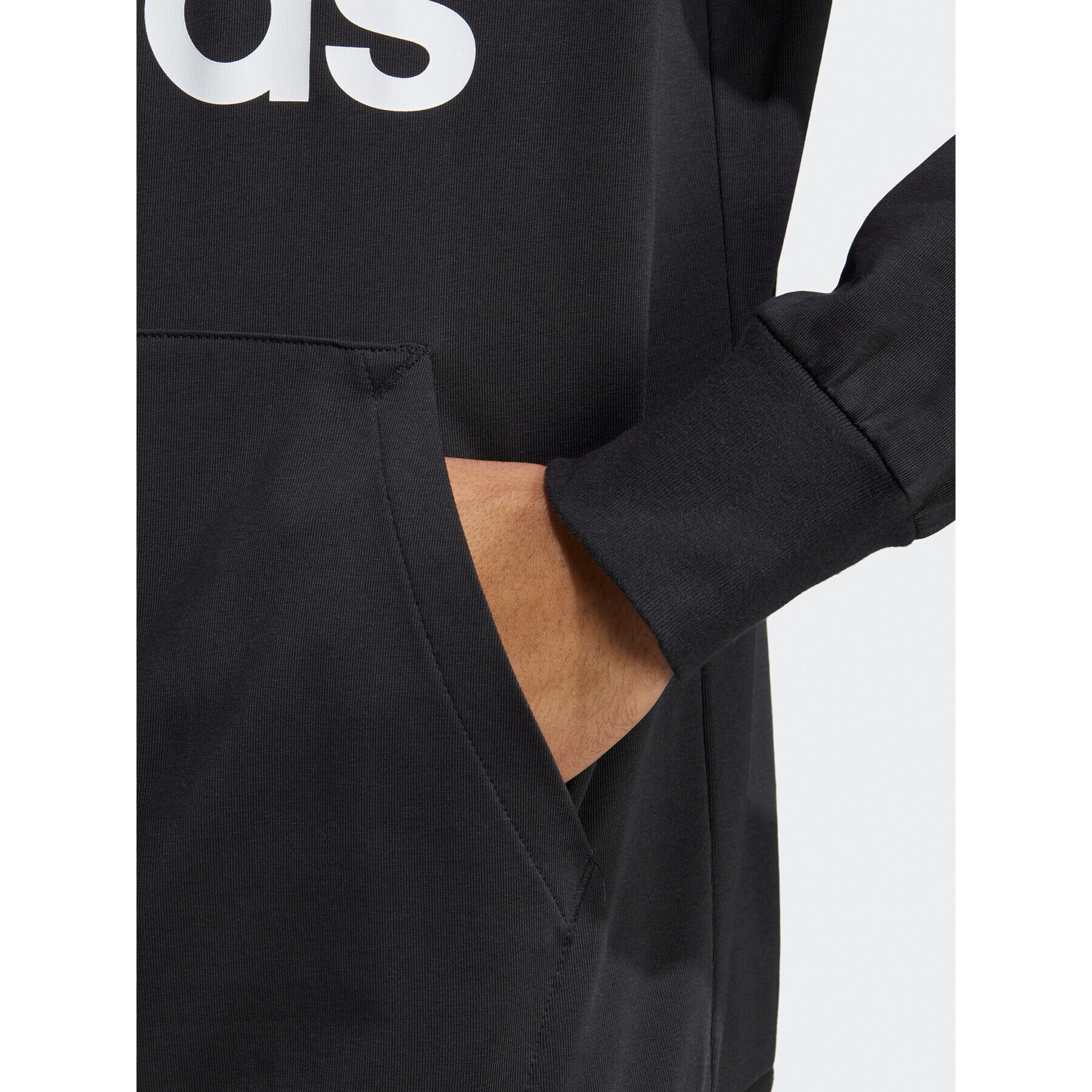 adidas Суитшърт Essentials Logo Hoodie IC0440 Черен Regular Fit - Pepit.bg