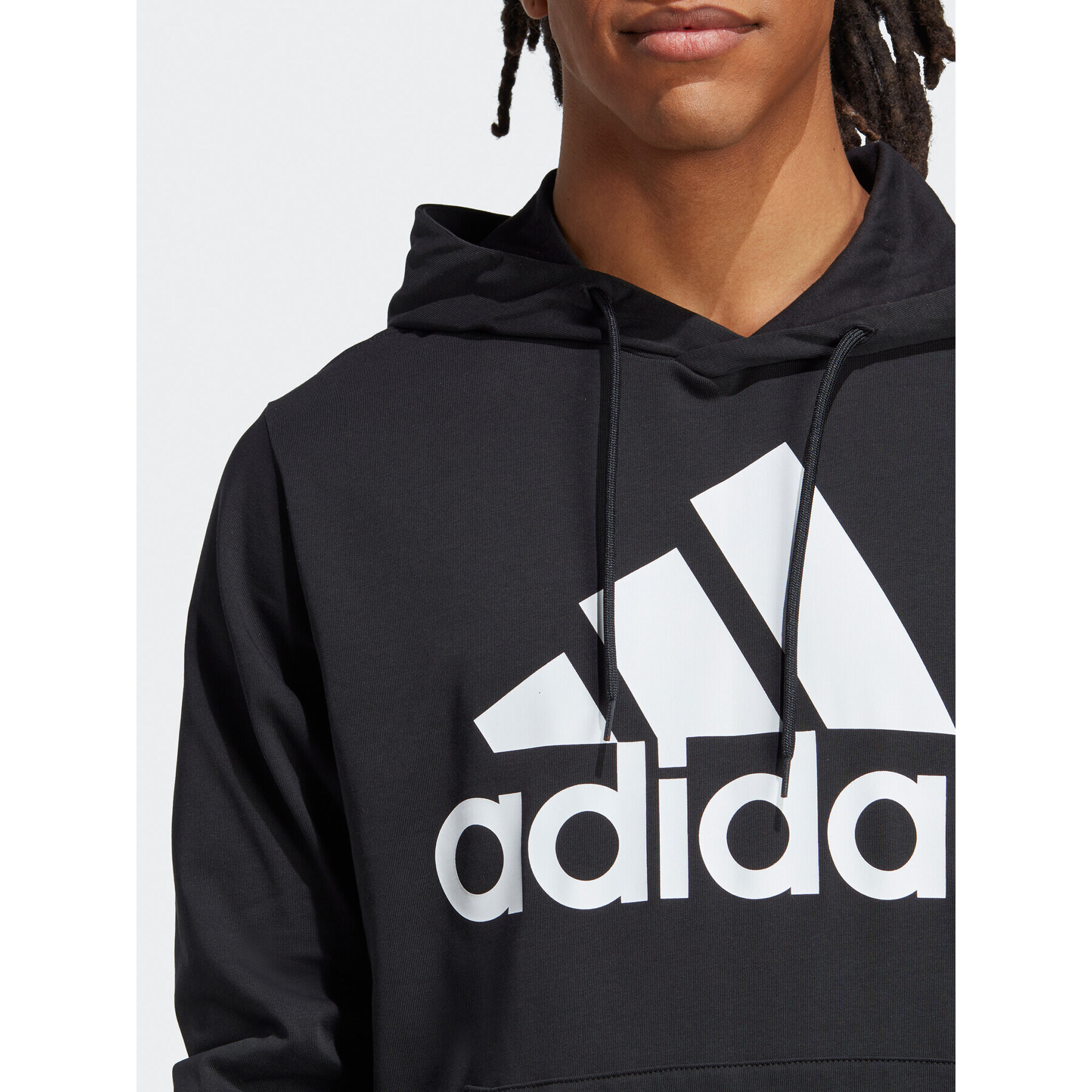 adidas Суитшърт Essentials Logo Hoodie IC0440 Черен Regular Fit - Pepit.bg