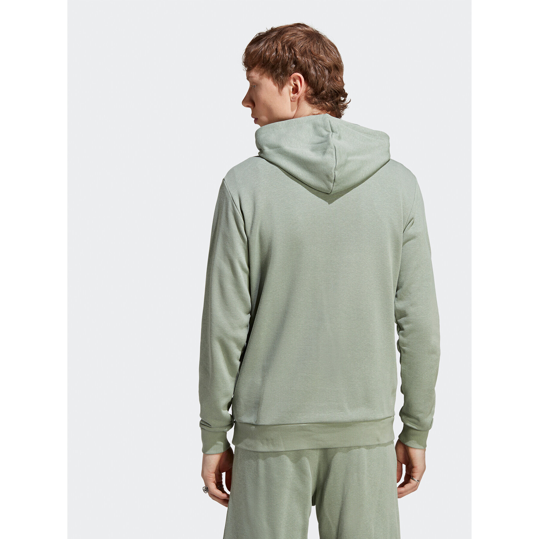 adidas Суитшърт Essentials+ Made With Hemp Hoodie HR2962 Зелен Regular Fit - Pepit.bg