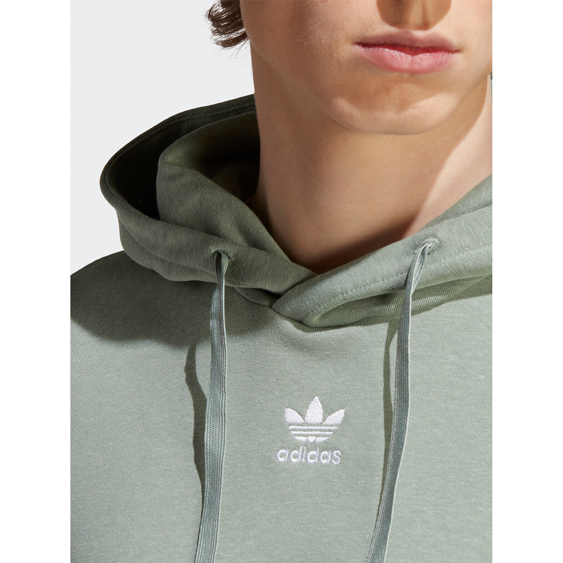 adidas Суитшърт Essentials+ Made With Hemp Hoodie HR2962 Зелен Regular Fit - Pepit.bg