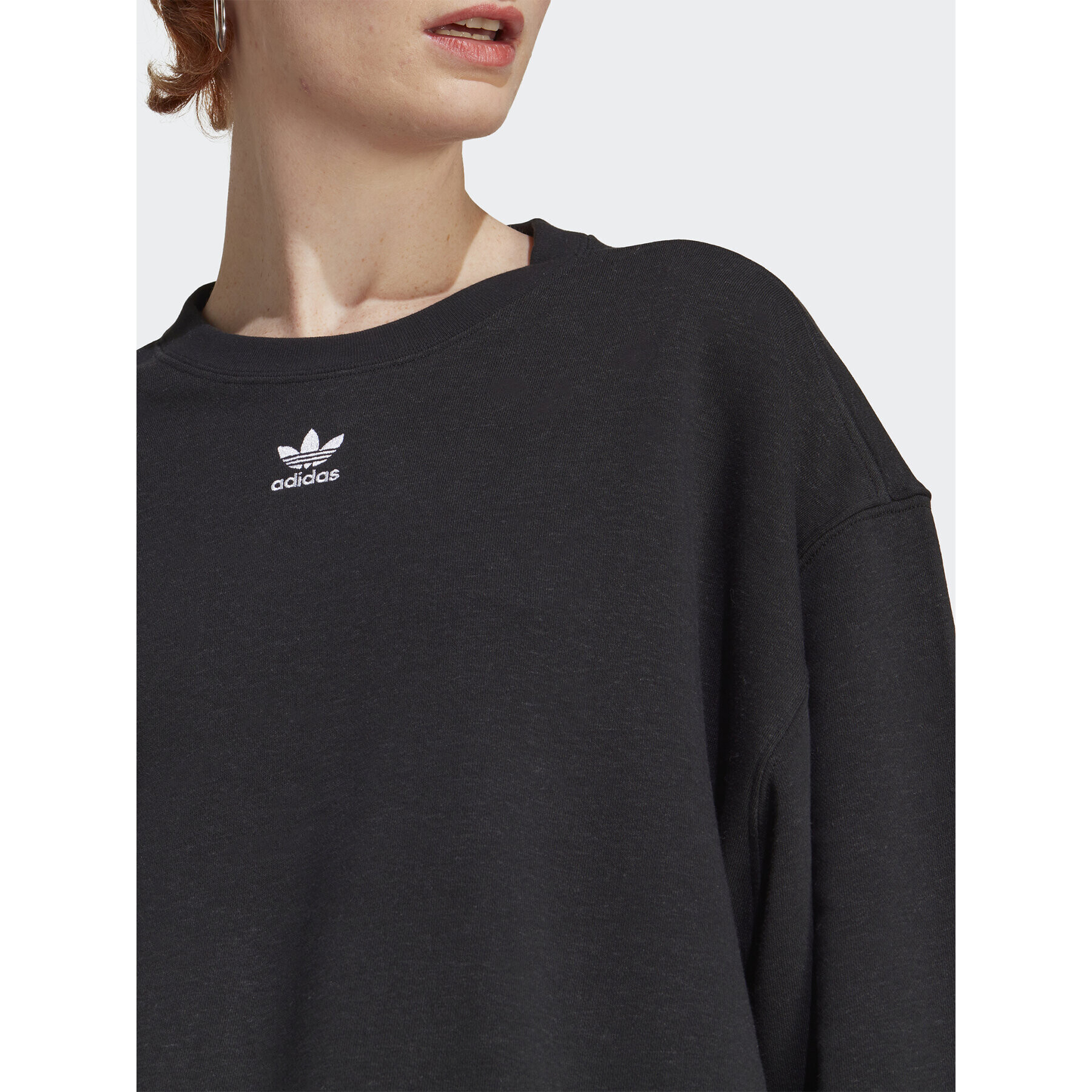 adidas Суитшърт Essentials+ Made with Hemp Sweatshirt IC1824 Черен Loose Fit - Pepit.bg