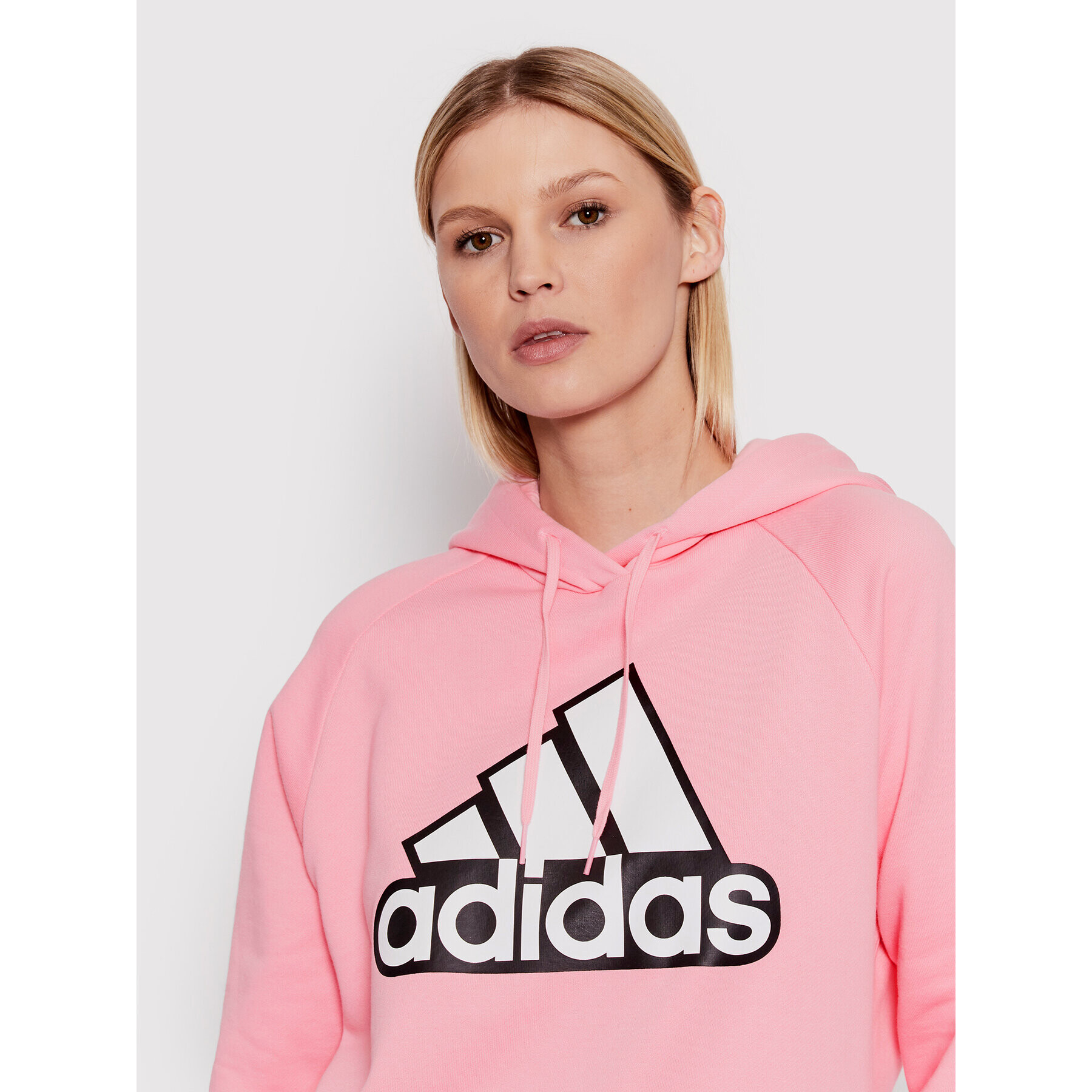 adidas Суитшърт Essentials Outline Logo HC9174 Розов Loose Fit - Pepit.bg