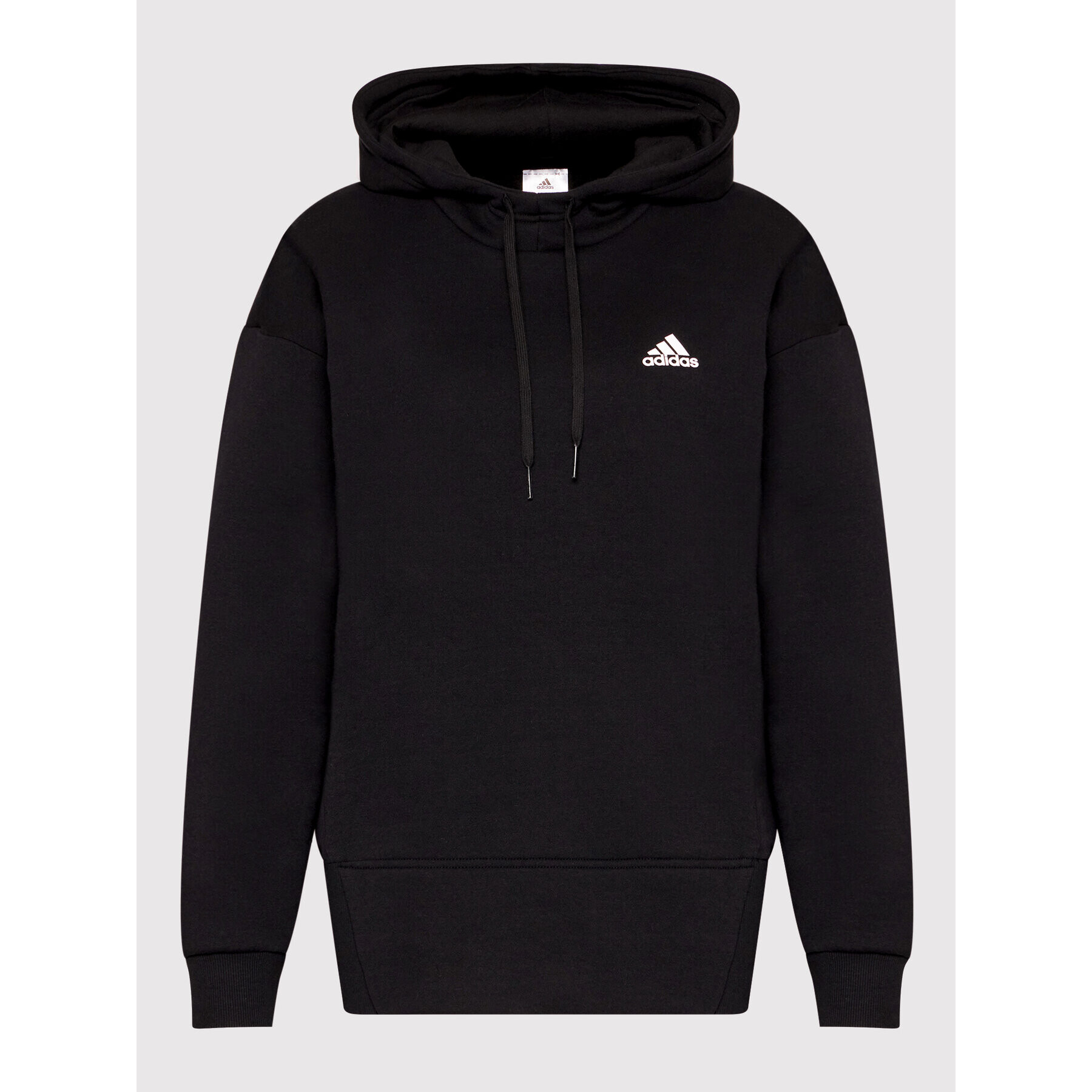 adidas Суитшърт Essentials Studio Fleece HD6746 Черен Loose Fit - Pepit.bg