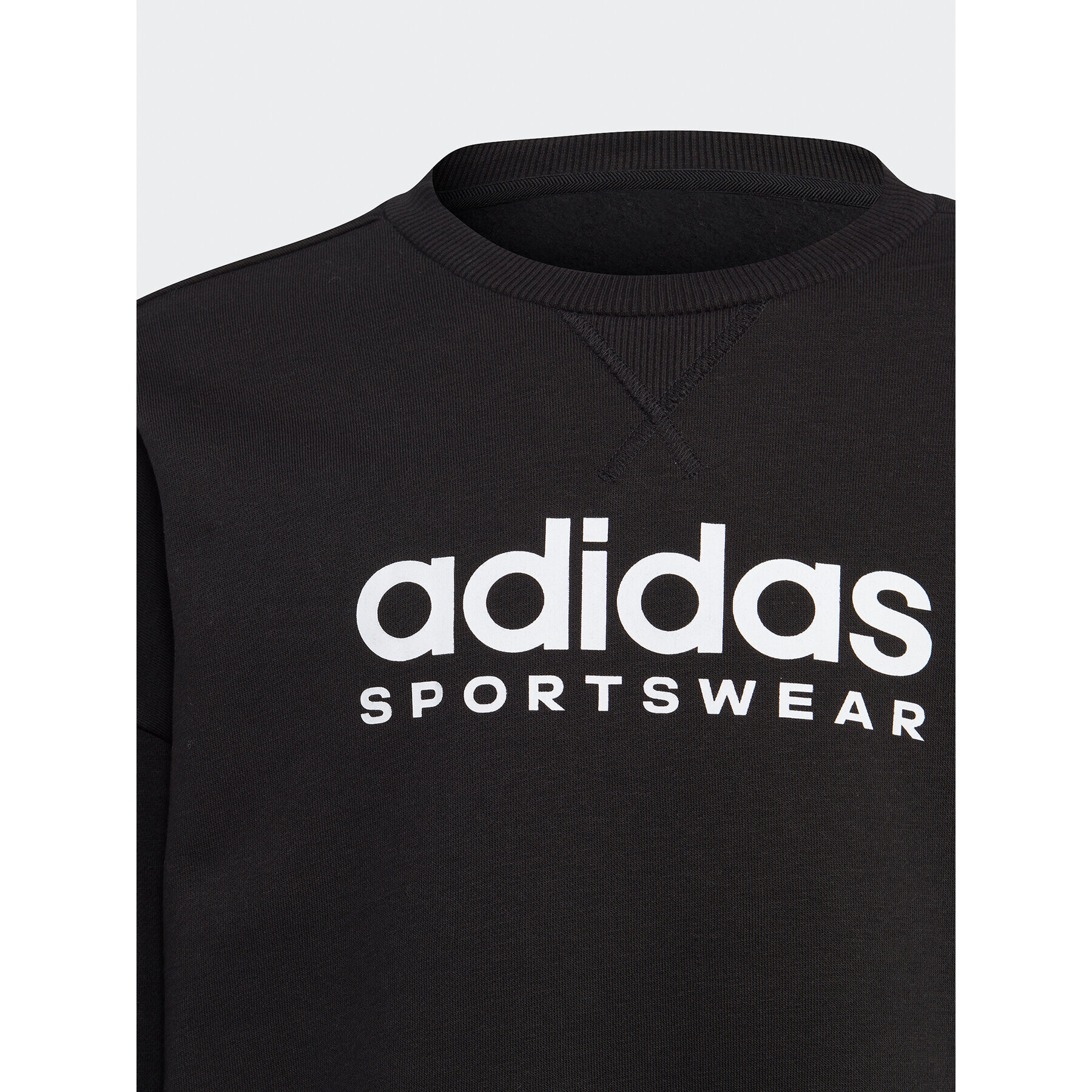 adidas Суитшърт Fleece IB3232 Черен Loose Fit - Pepit.bg