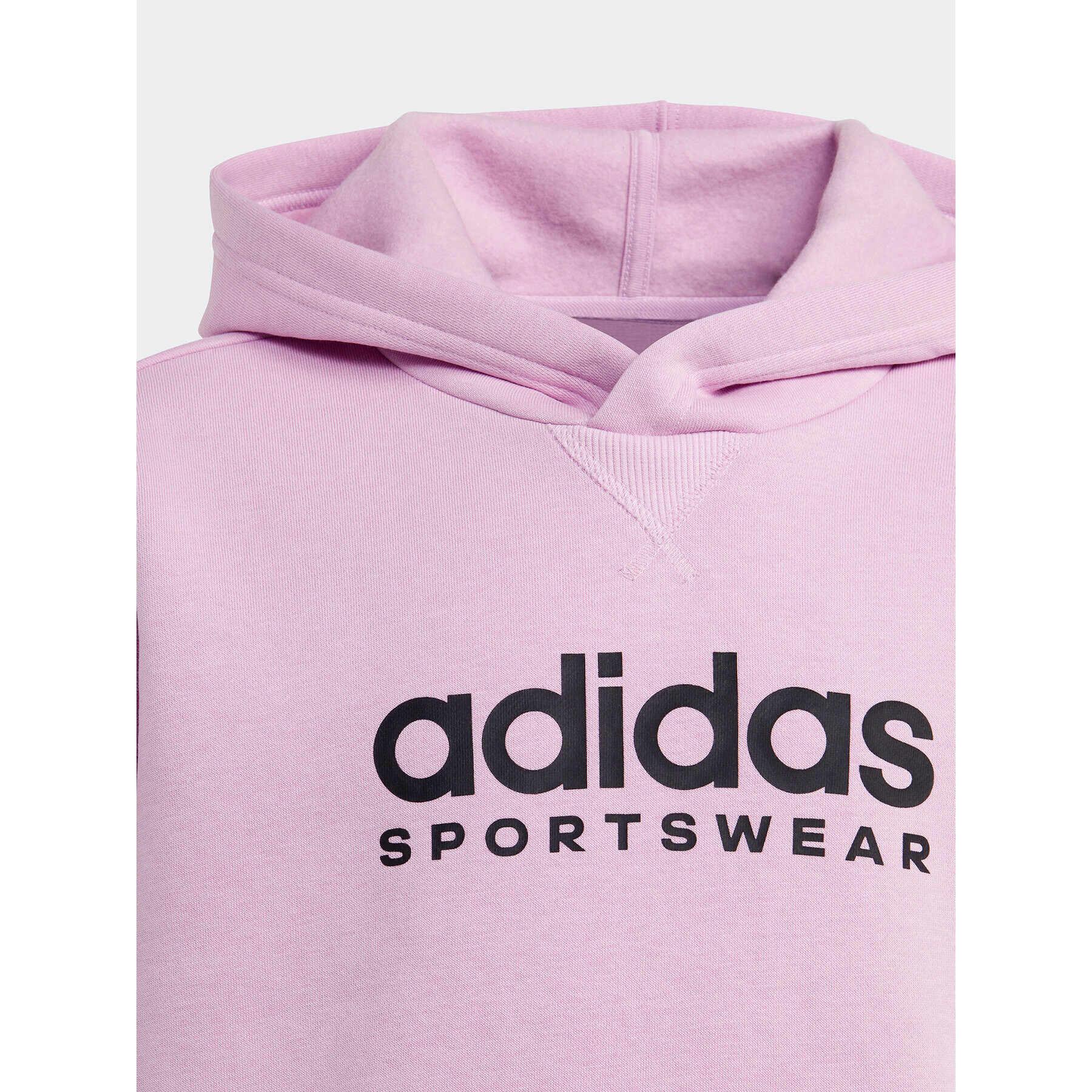 adidas Суитшърт Fleece IJ5954 Розов Loose Fit - Pepit.bg