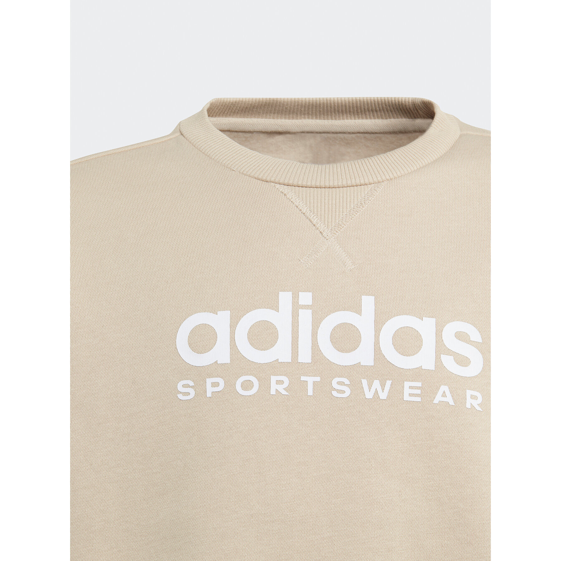 adidas Суитшърт Fleece IL4926 Бежов Loose Fit - Pepit.bg