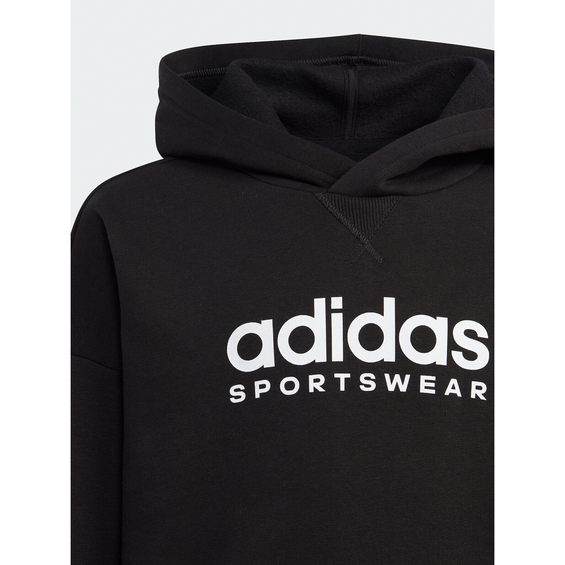 adidas Суитшърт Fleece IL4935 Черен Loose Fit - Pepit.bg