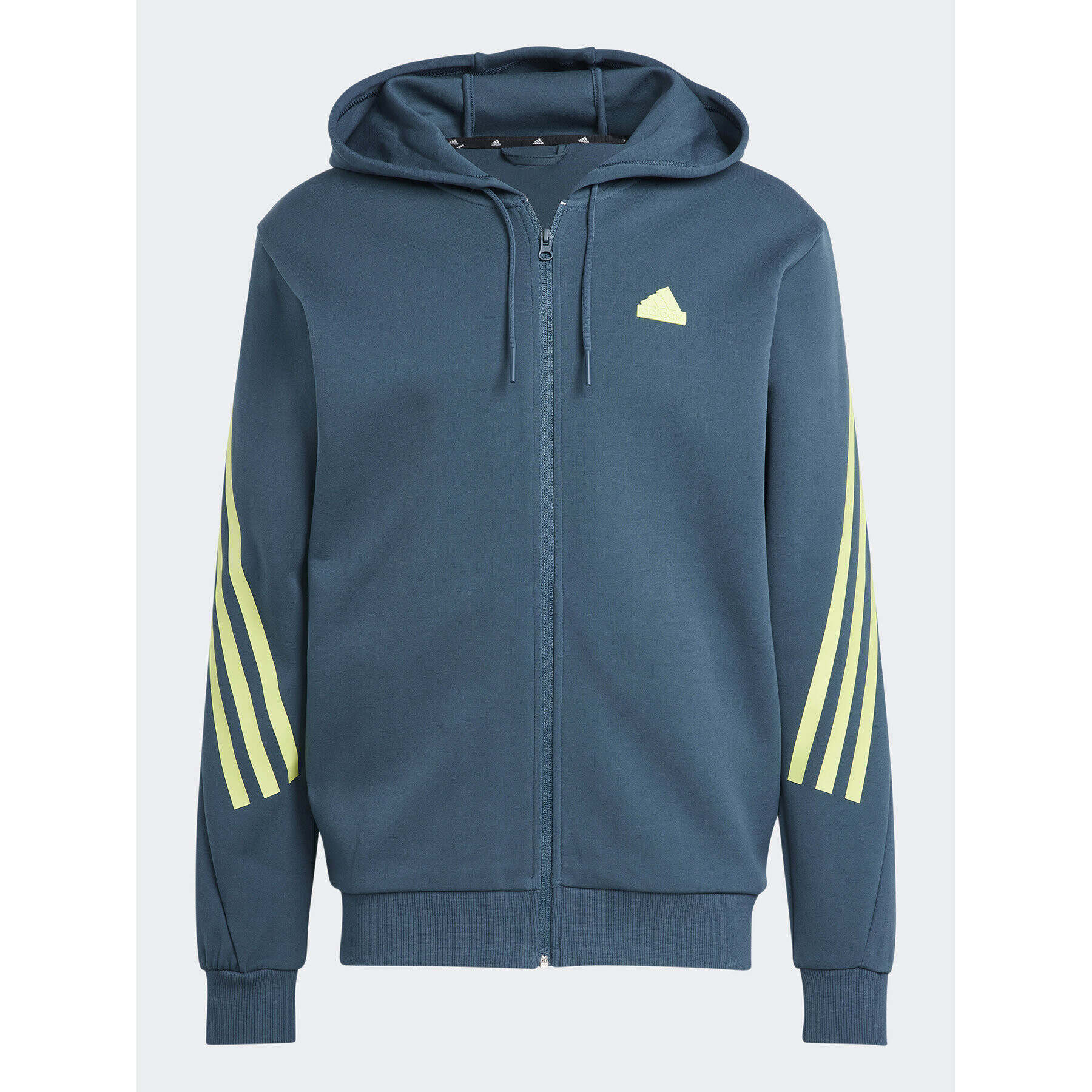 adidas Суитшърт Future Icons 3-Stripes Full-Zip Hoodie IJ8878 Електриков Regular Fit - Pepit.bg