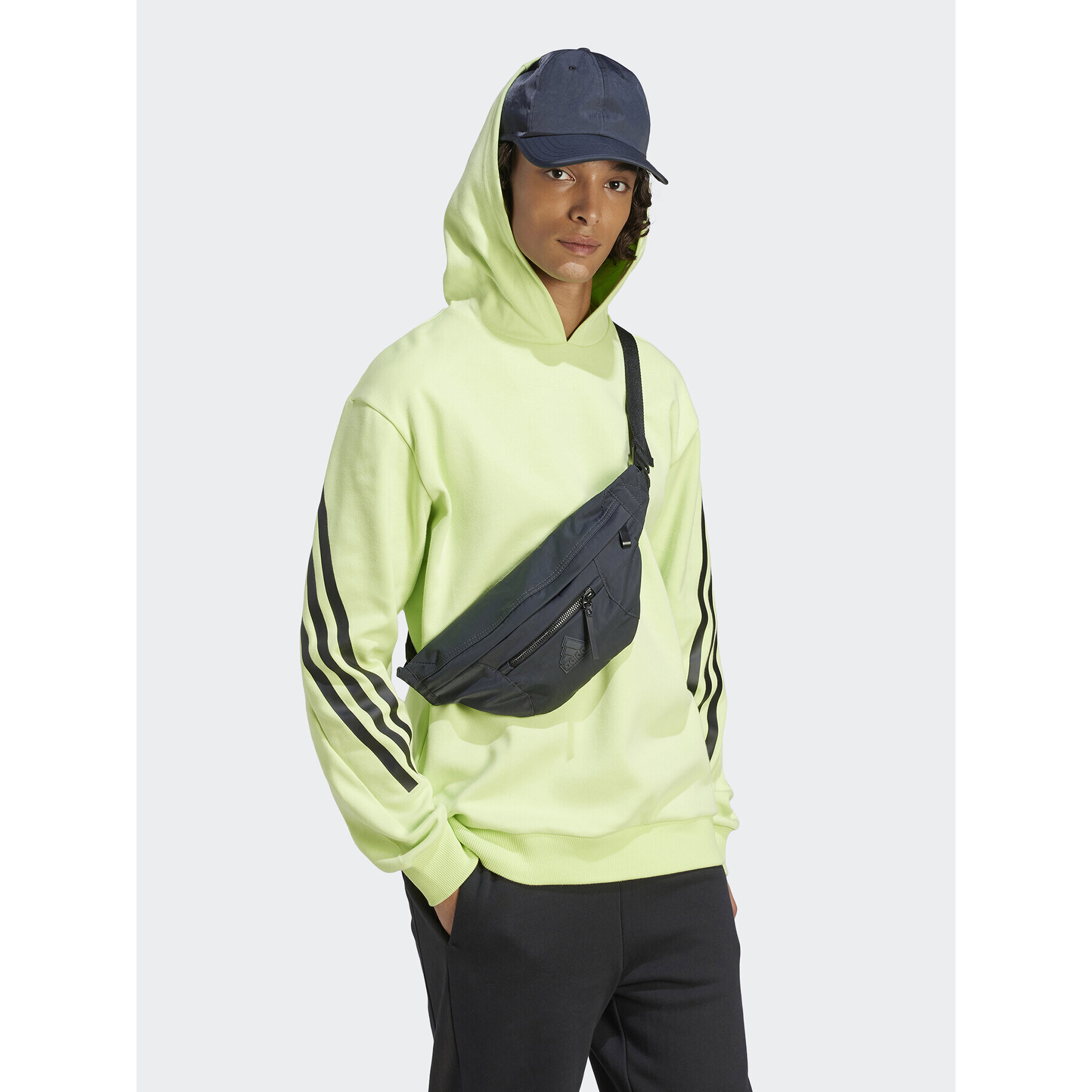 adidas Суитшърт Future Icons 3-Stripes Hoodie IJ8866 Зелен Regular Fit - Pepit.bg