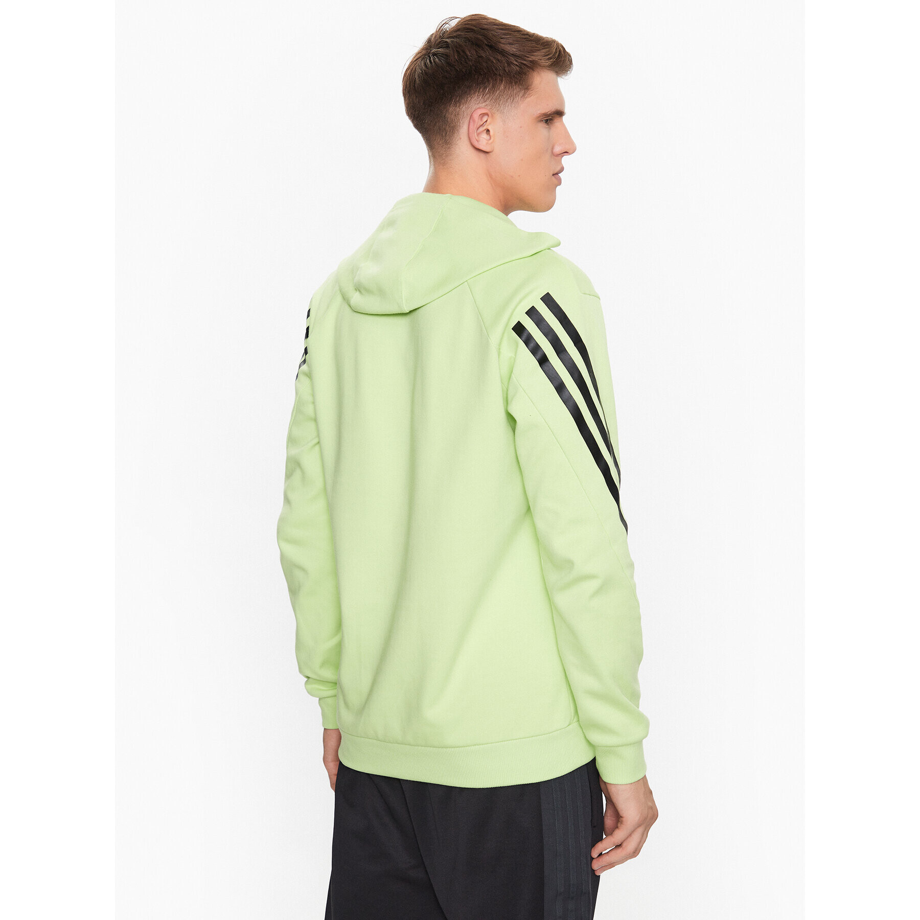 adidas Суитшърт Future Icons 3-Stripes Hoodie IJ8866 Зелен Regular Fit - Pepit.bg