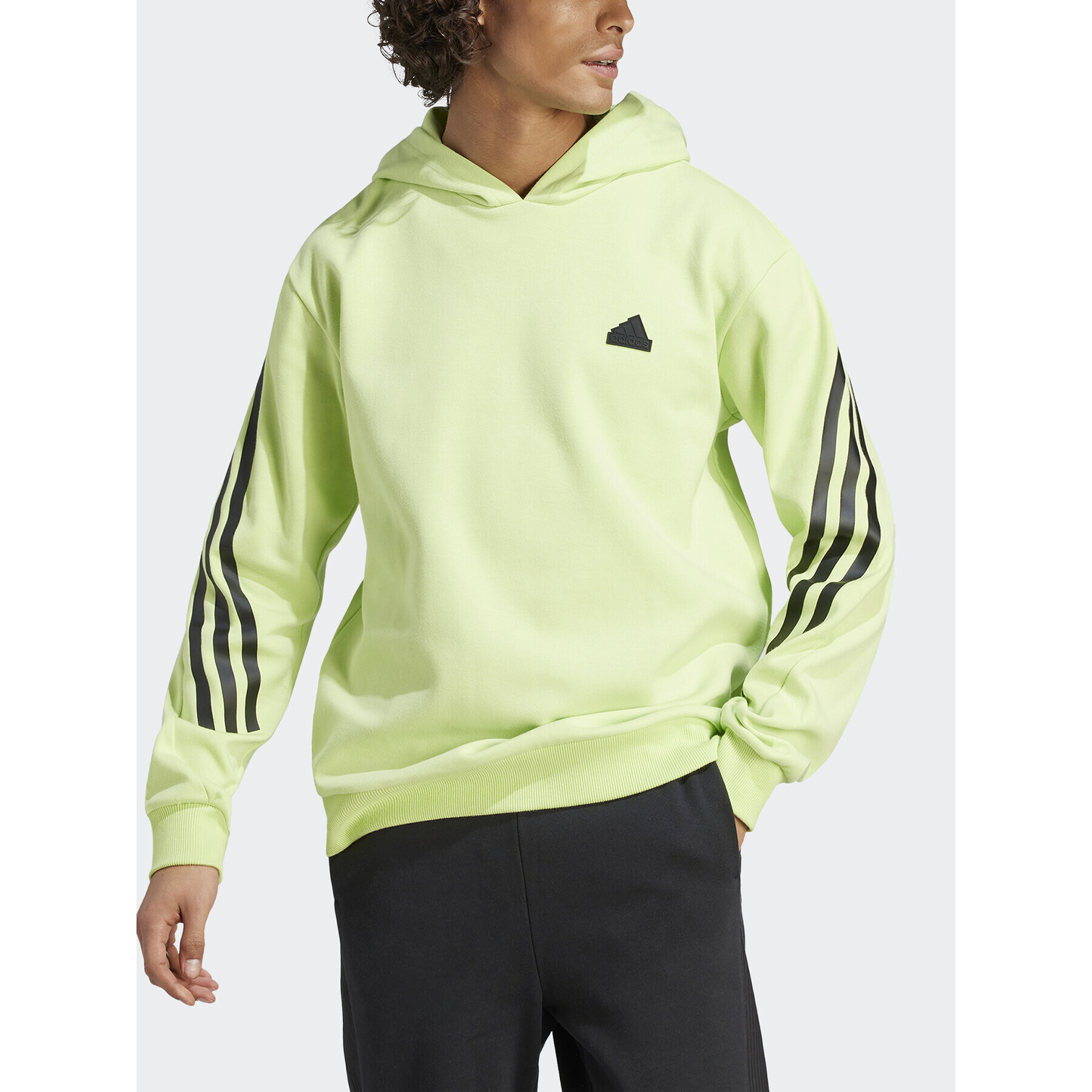 adidas Суитшърт Future Icons 3-Stripes Hoodie IJ8866 Зелен Regular Fit - Pepit.bg