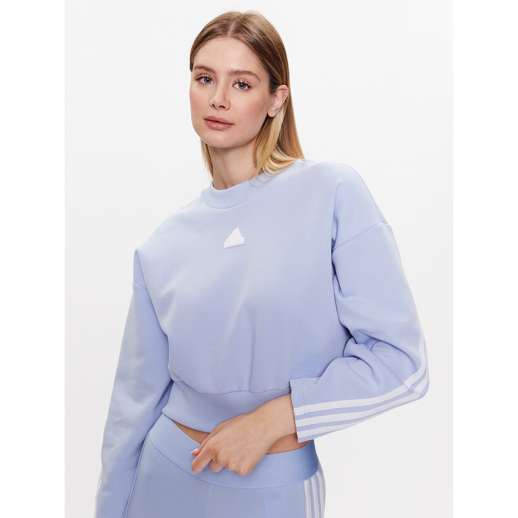 adidas Суитшърт Future Icons 3-Stripes Sweatshirt IB8699 Син Loose Fit - Pepit.bg