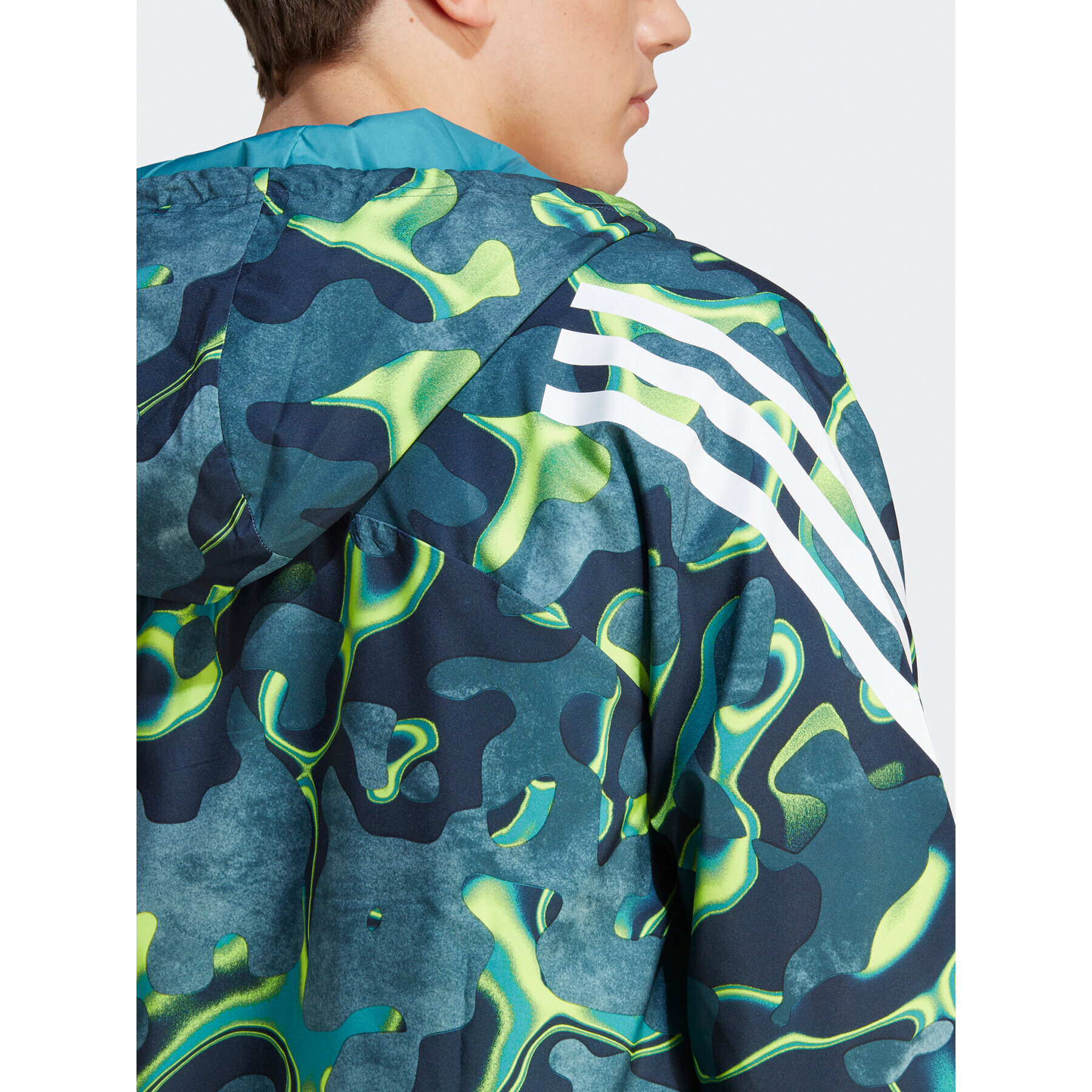 adidas Суитшърт Future Icons Allover Print IJ8844 Зелен Regular Fit - Pepit.bg