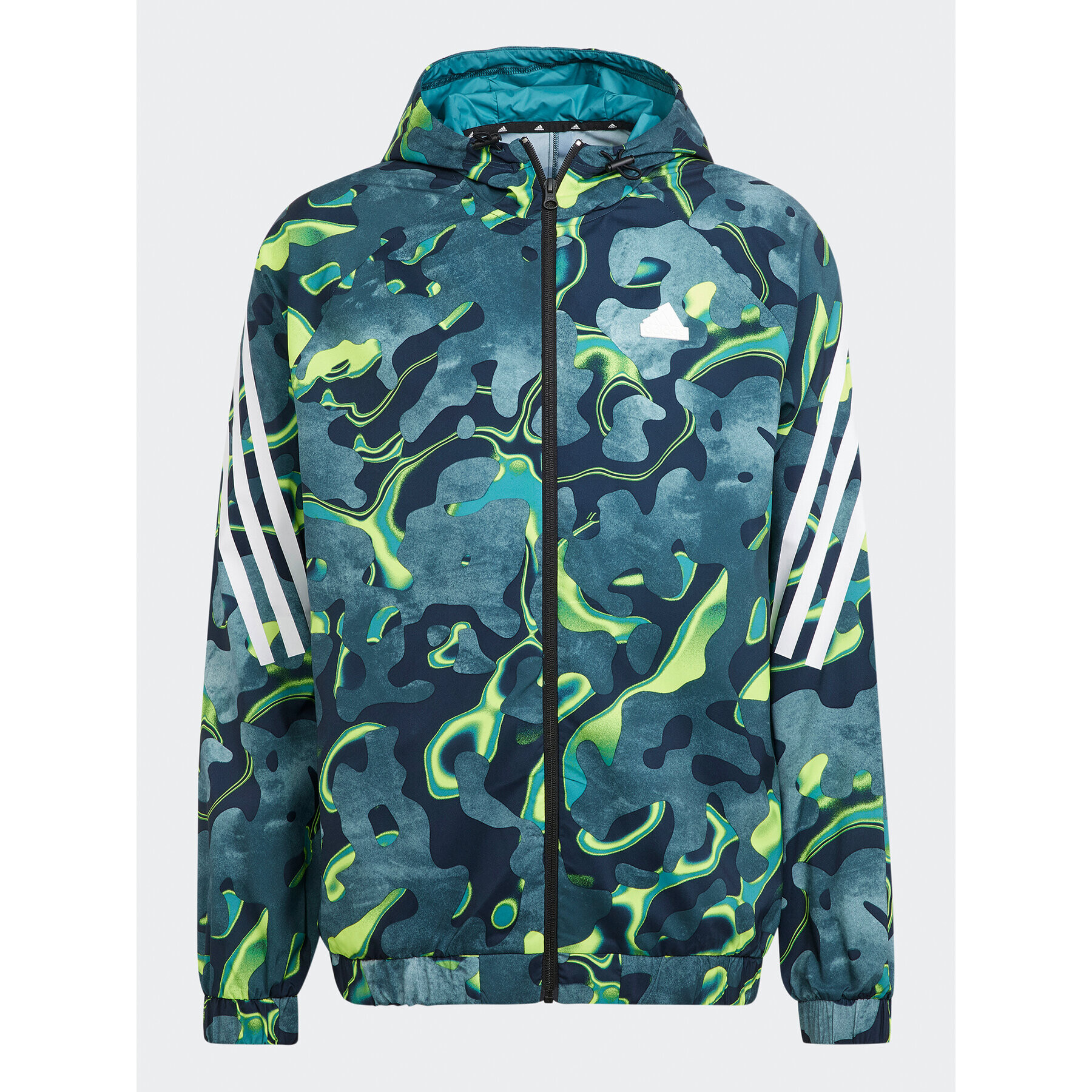 adidas Суитшърт Future Icons Allover Print IJ8844 Зелен Regular Fit - Pepit.bg