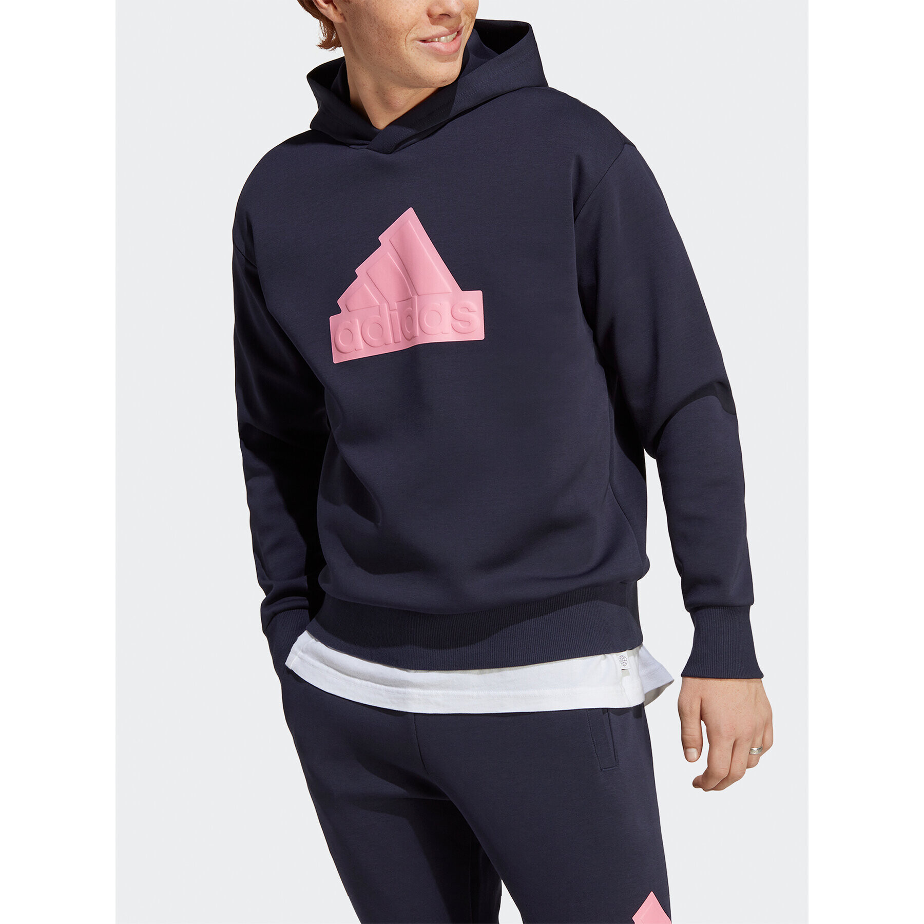 adidas Суитшърт Future Icons Badge of Sport Hoodie IC3747 Син Regular Fit - Pepit.bg