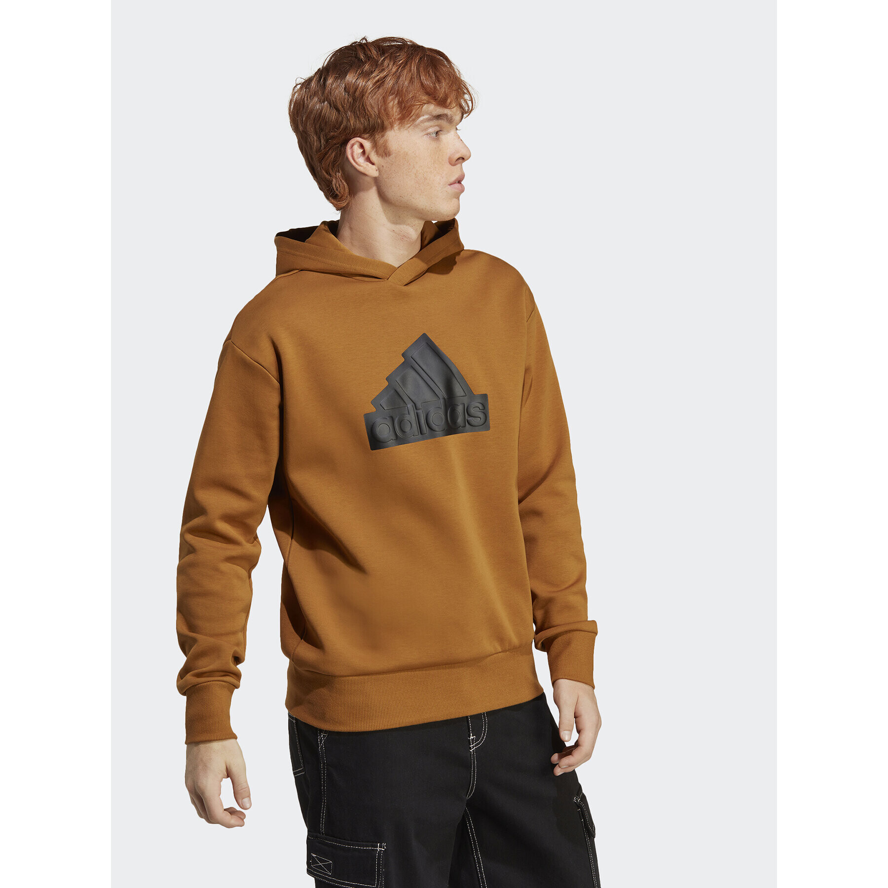 adidas Суитшърт Future Icons Badge of Sport Hoodie IC3748 Кафяв Regular Fit - Pepit.bg