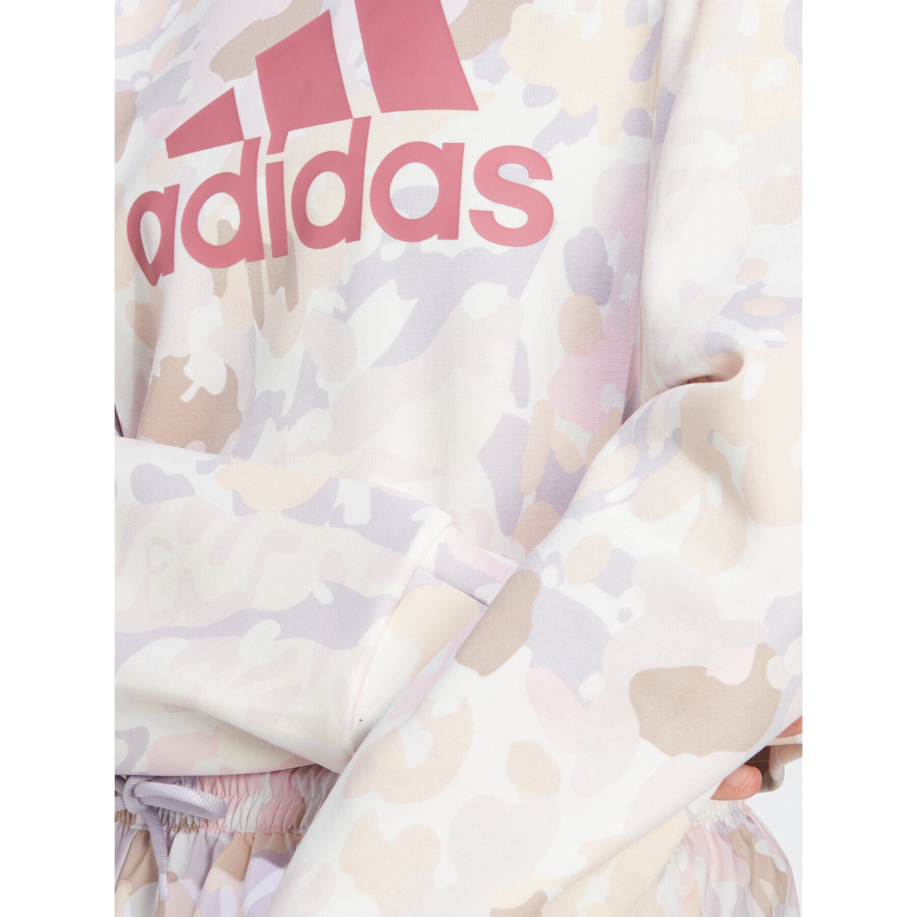 adidas Суитшърт Graphic Sweatshirt IC0576 Бежов Loose Fit - Pepit.bg