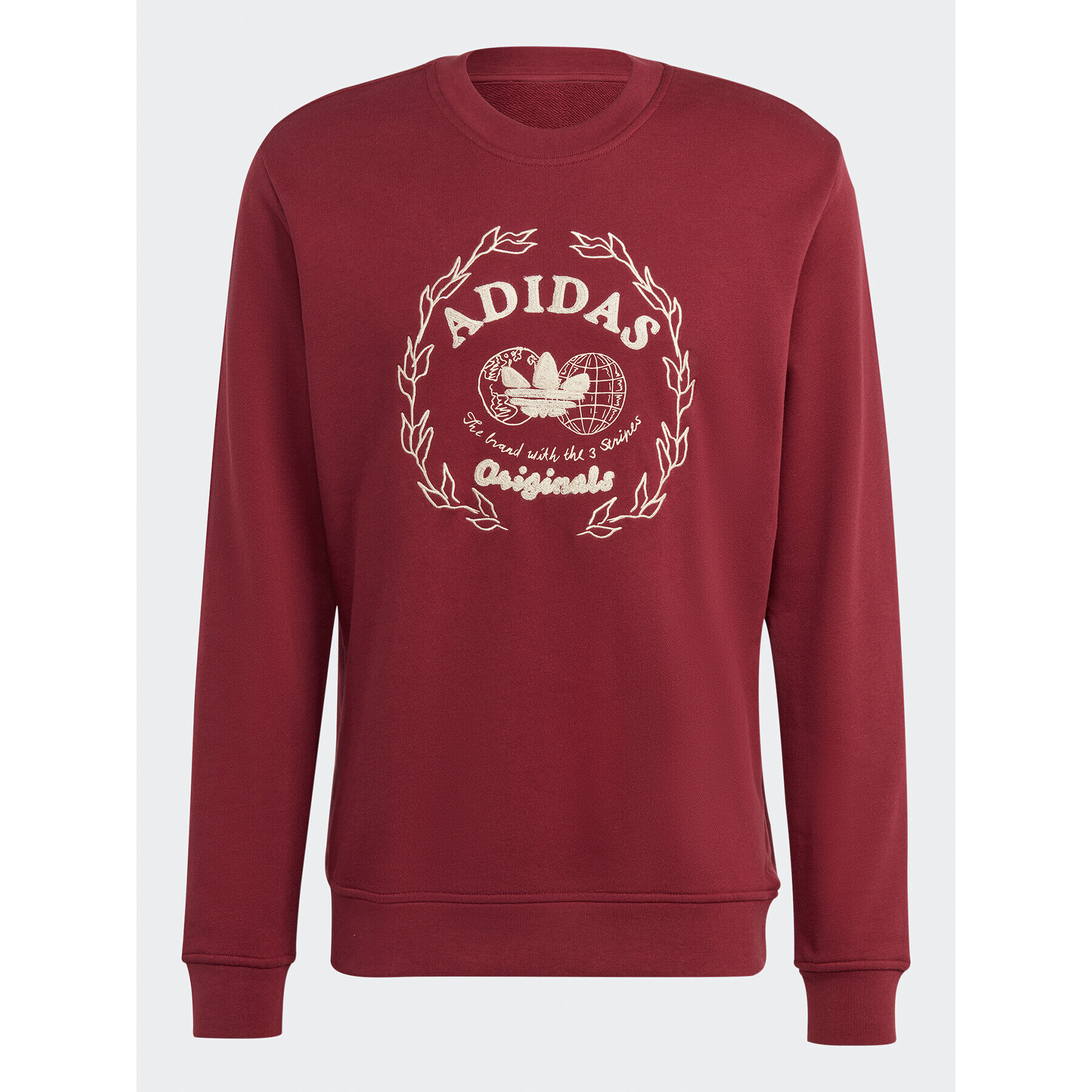 adidas Суитшърт Graphics Archive Crew Sweatshirt IC5770 Червен Regular Fit - Pepit.bg