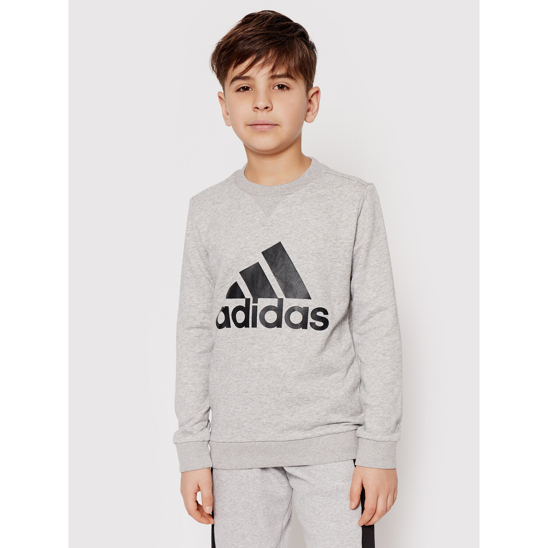 adidas Performance Суитшърт GS4273 Сив Regular Fit - Pepit.bg