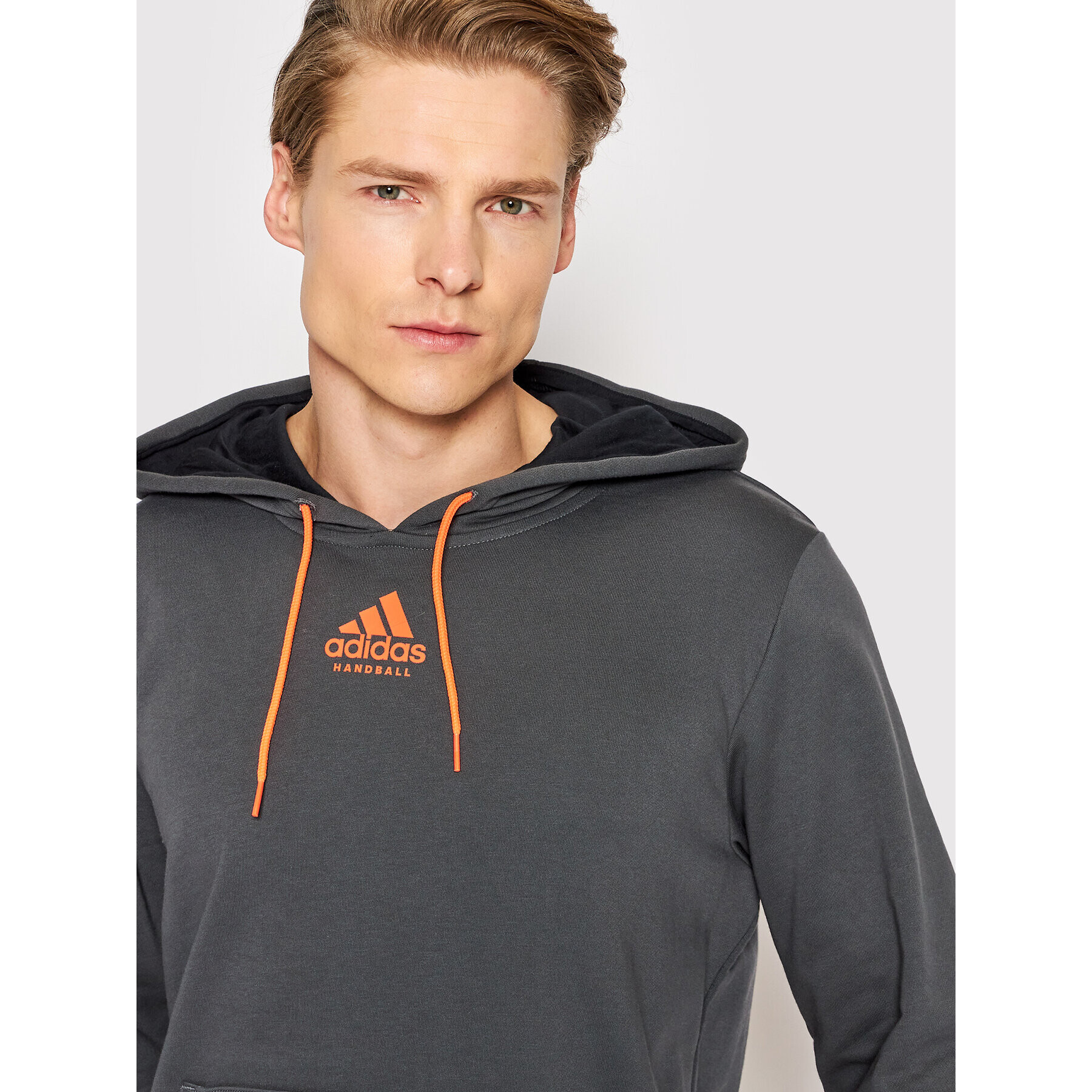 adidas Суитшърт Handball Training GT4397 Сив Regular Fit - Pepit.bg
