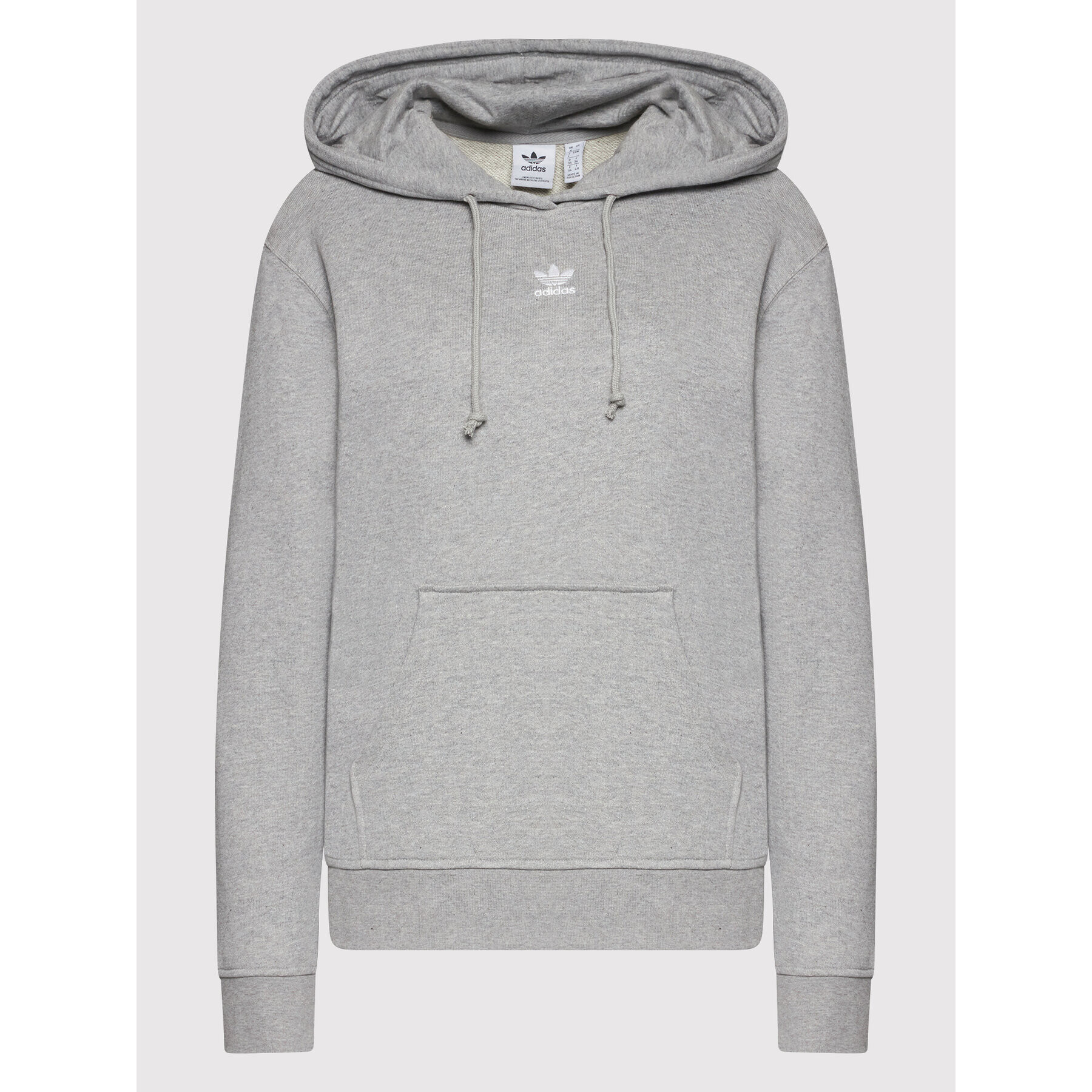 adidas Суитшърт Hoodie HF7512 Сив Regular Fit - Pepit.bg