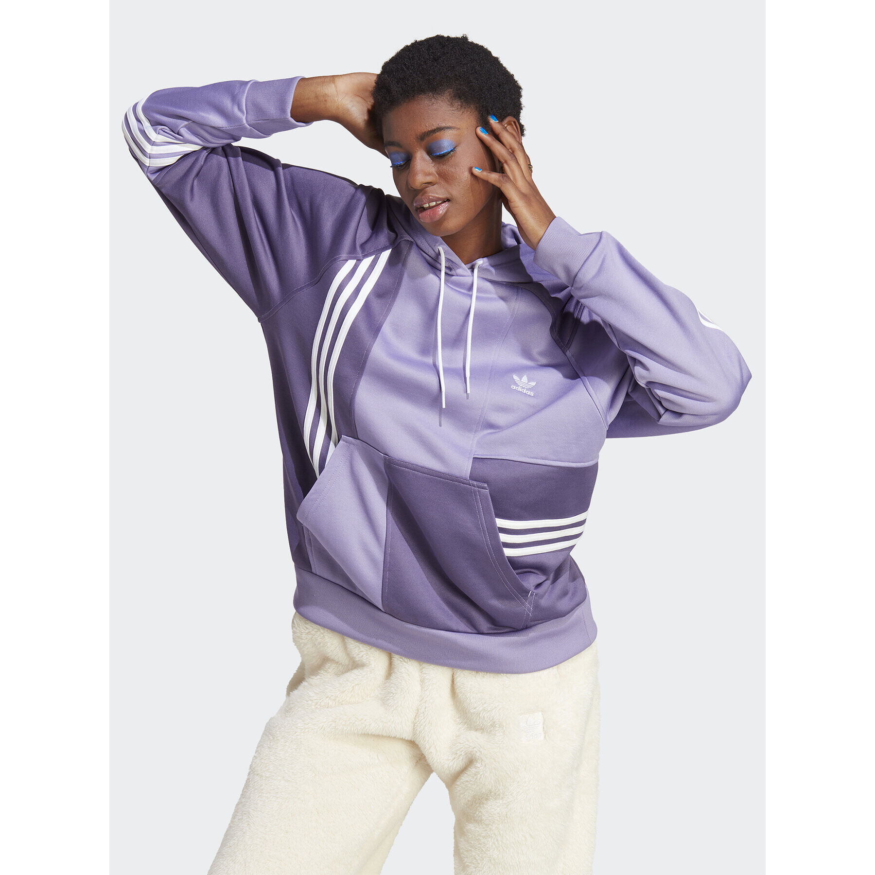 adidas Суитшърт Hoodie IC2381 Виолетов - Pepit.bg