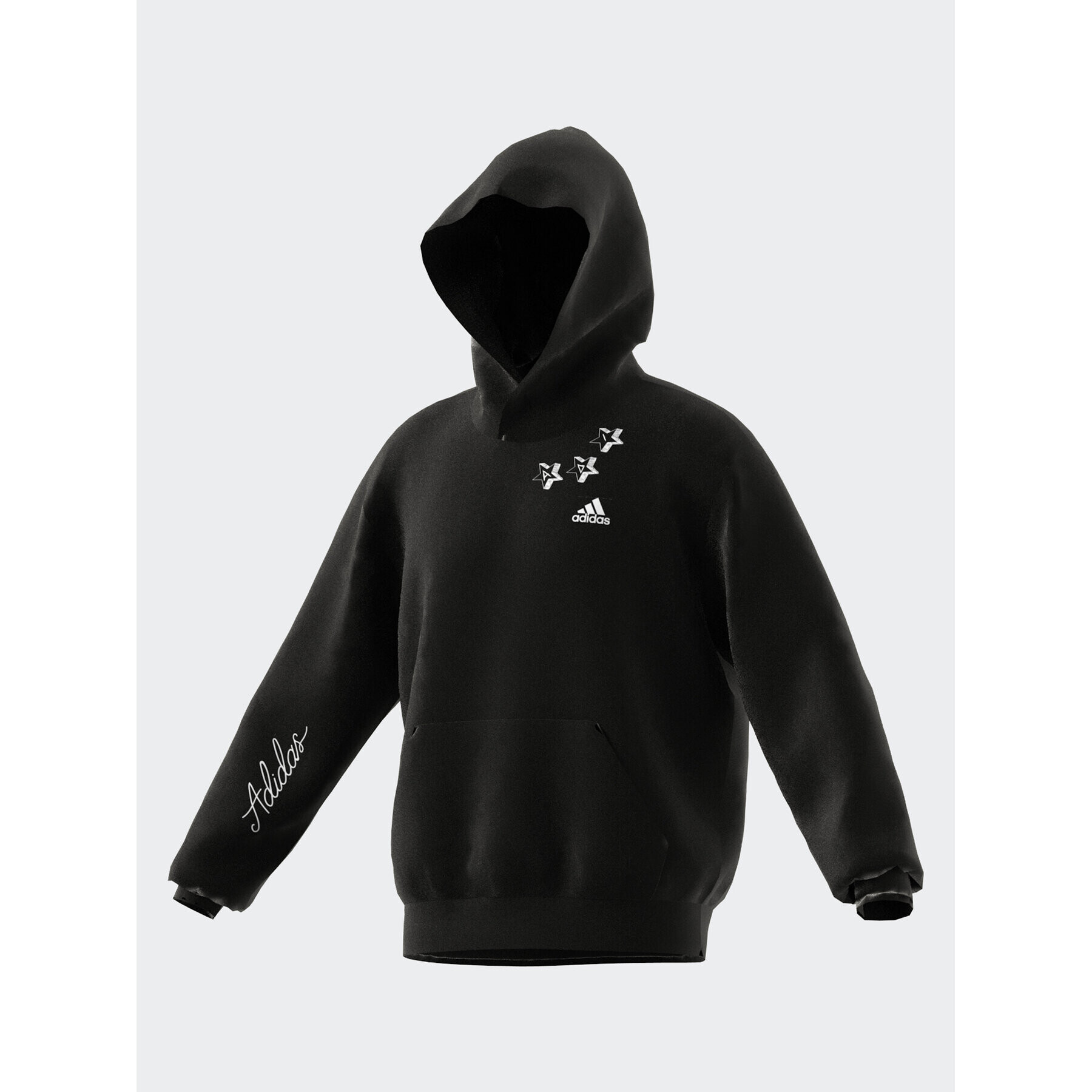 adidas Суитшърт HY1287 Черен Loose Fit - Pepit.bg
