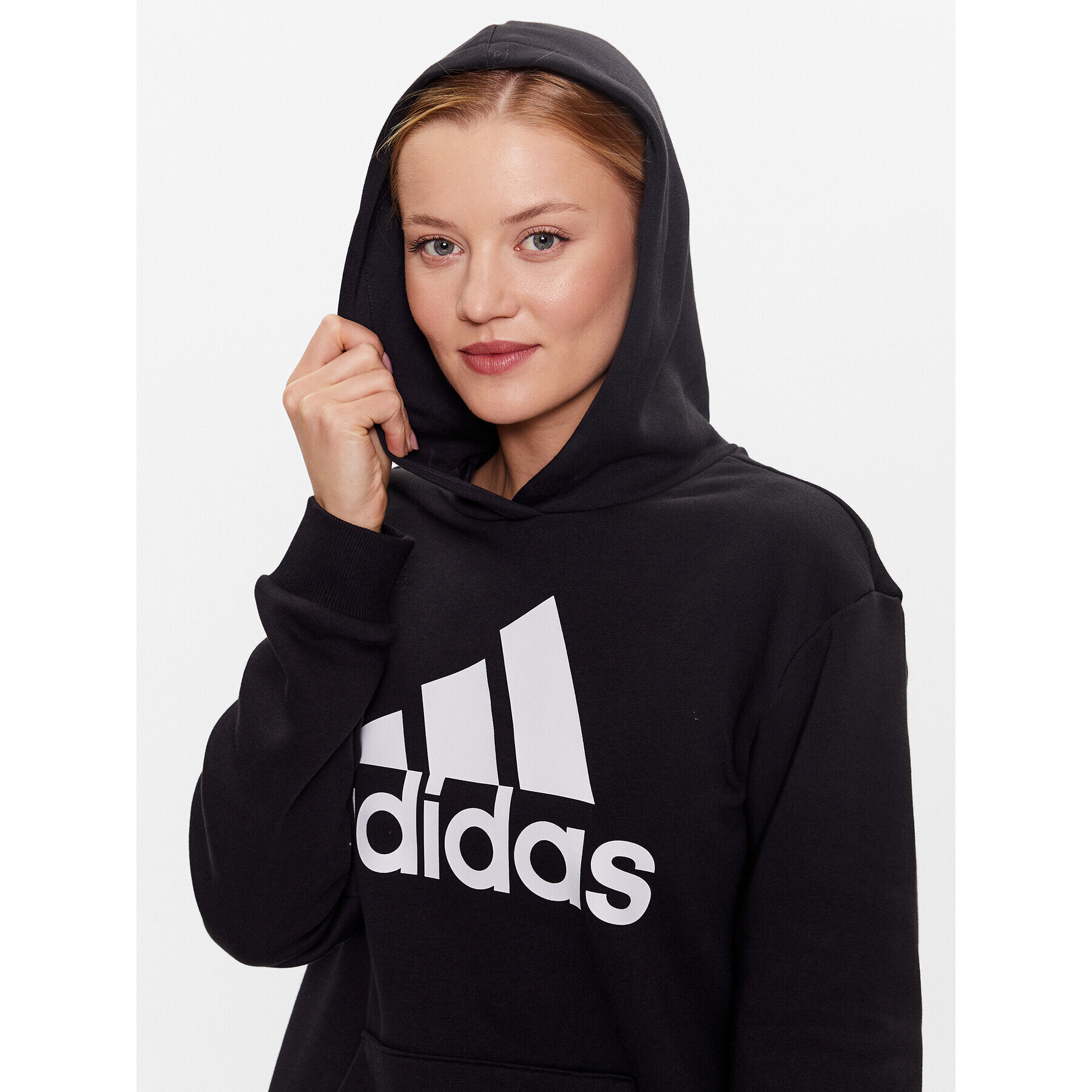 adidas Суитшърт HZ5804 Черен Loose Fit - Pepit.bg