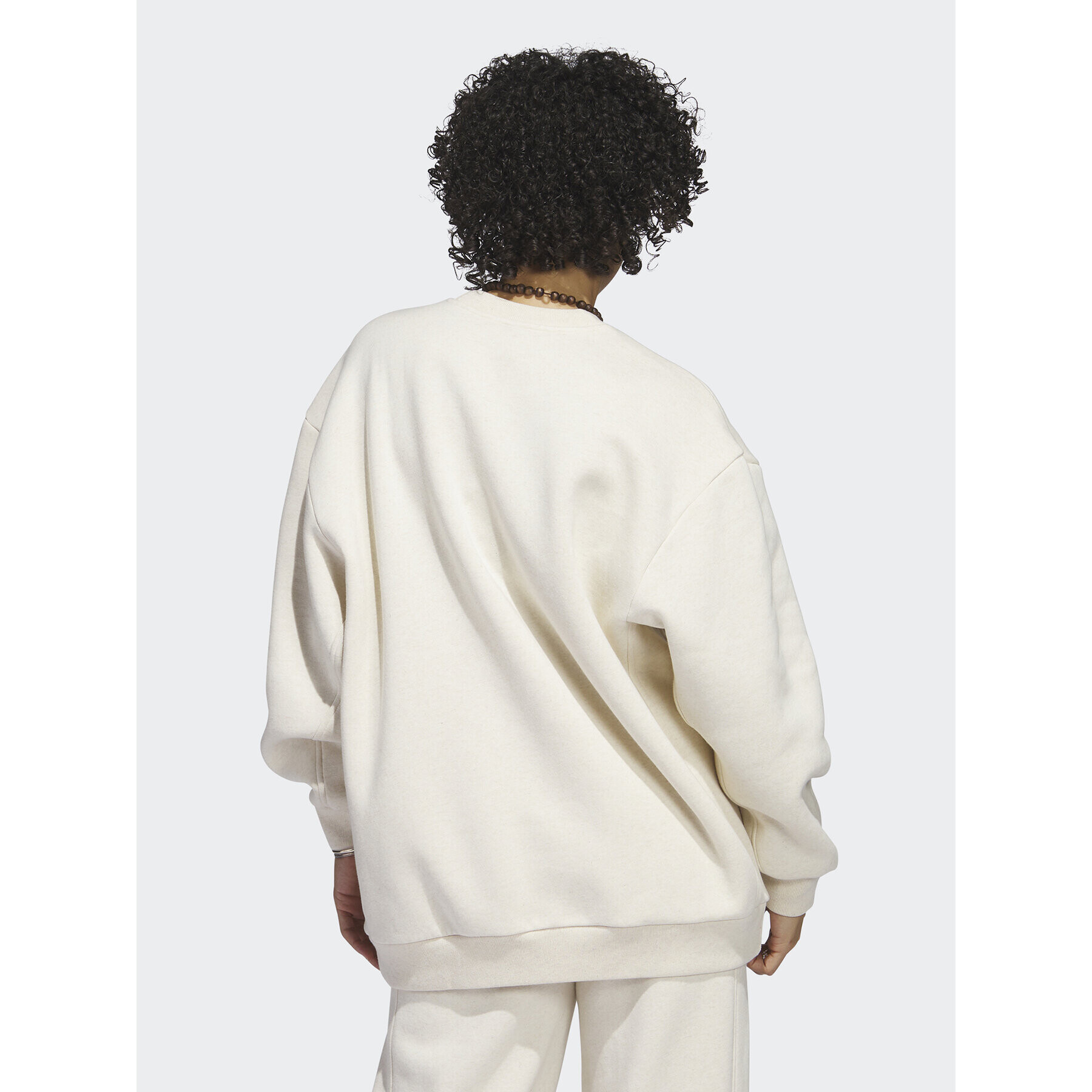 adidas Суитшърт IC6485 Бежов Oversize - Pepit.bg