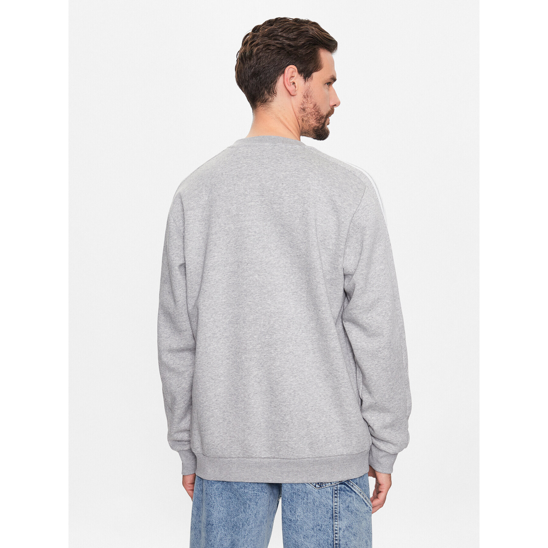 adidas Суитшърт Essentials IJ6470 Сив Regular Fit - Pepit.bg