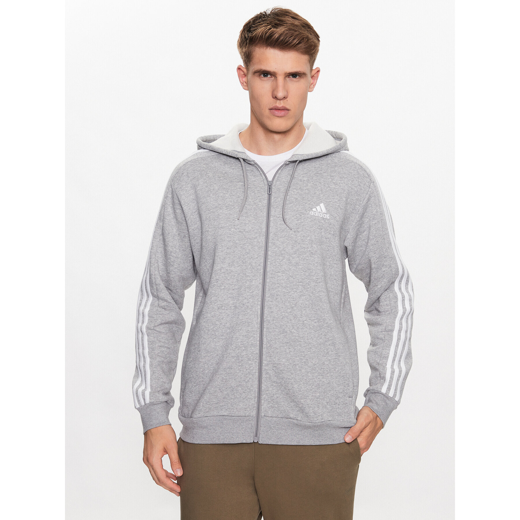 adidas Суитшърт IJ6479 Сив Regular Fit - Pepit.bg