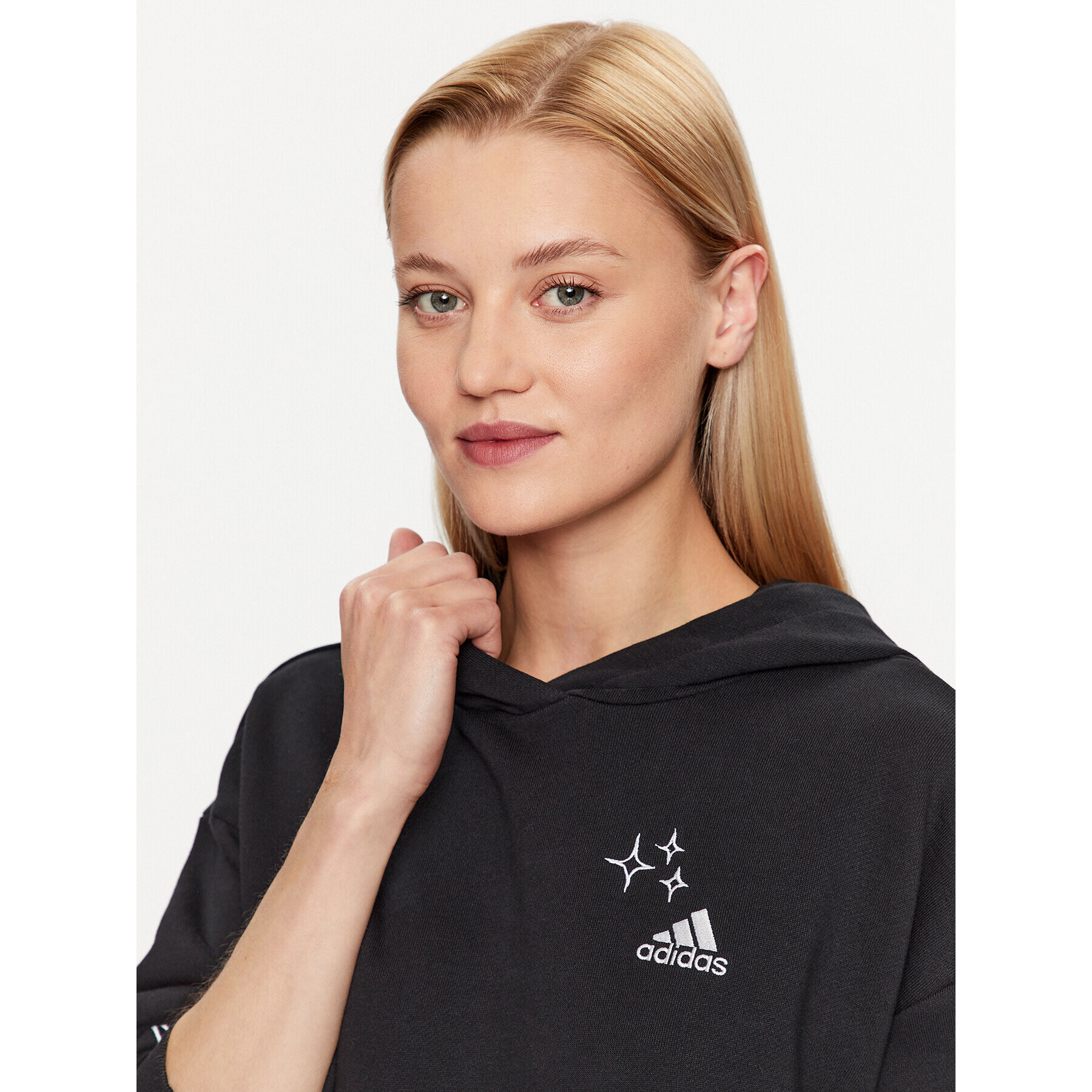 adidas Суитшърт IJ8774 Черен Loose Fit - Pepit.bg