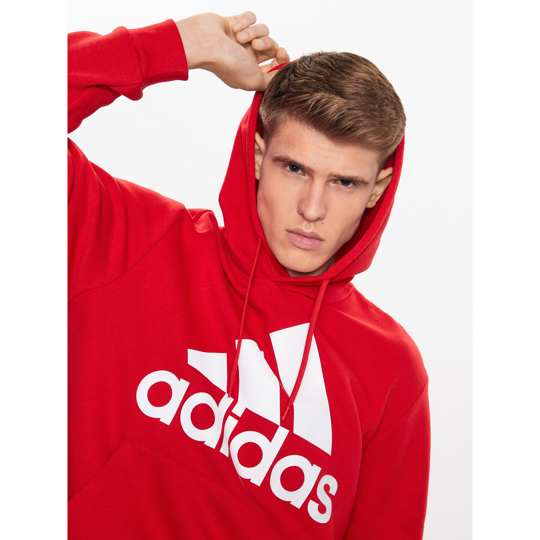 adidas Суитшърт IJ8911 Червен Regular Fit - Pepit.bg